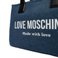 Borsa A Spalla Donna Love Moschino In Denim  JC4056PP1OLG1