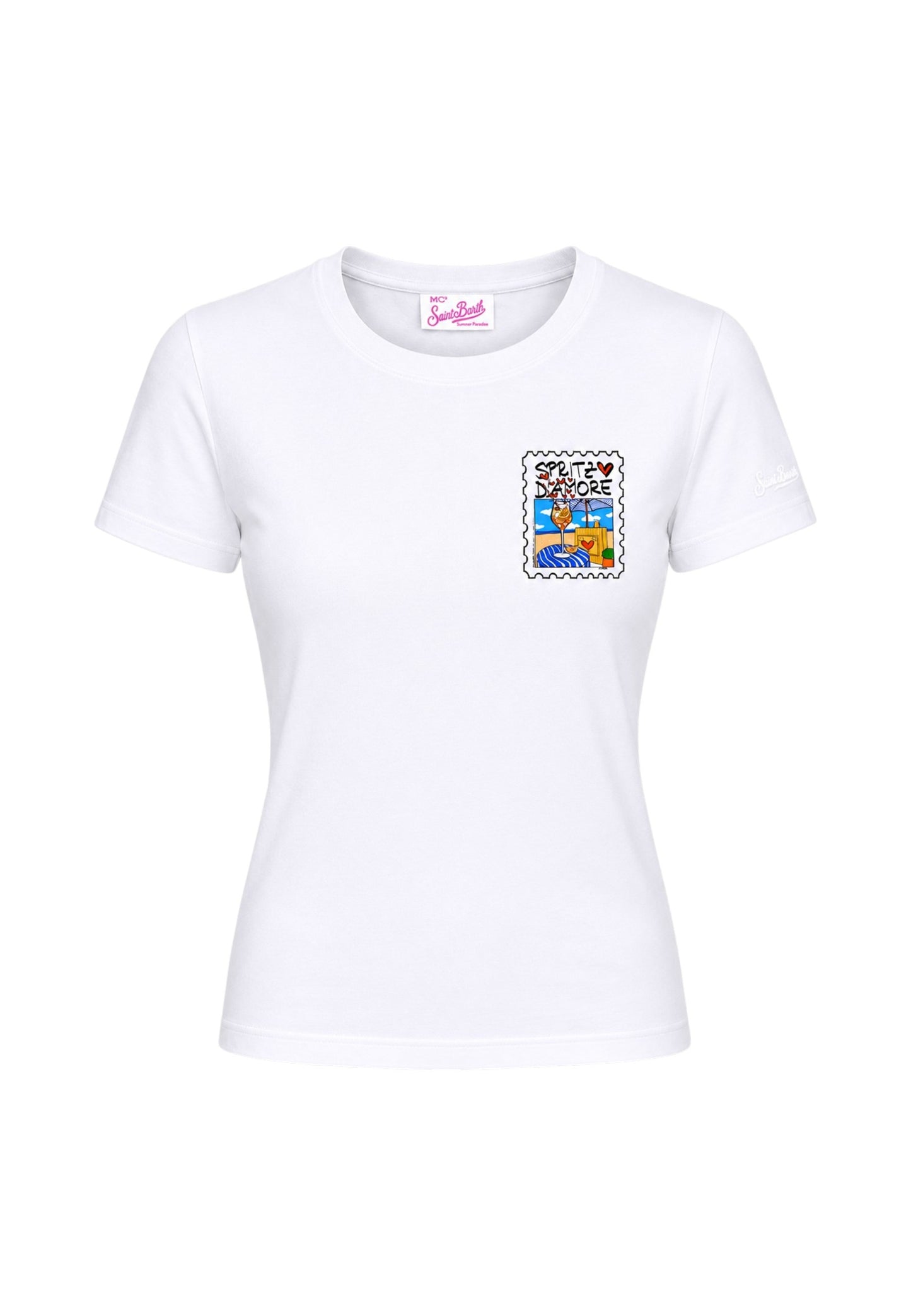 T-Shirt Manica Corta Donna Mc2 Saint Barth Spritz Amore Emilie EMI0001