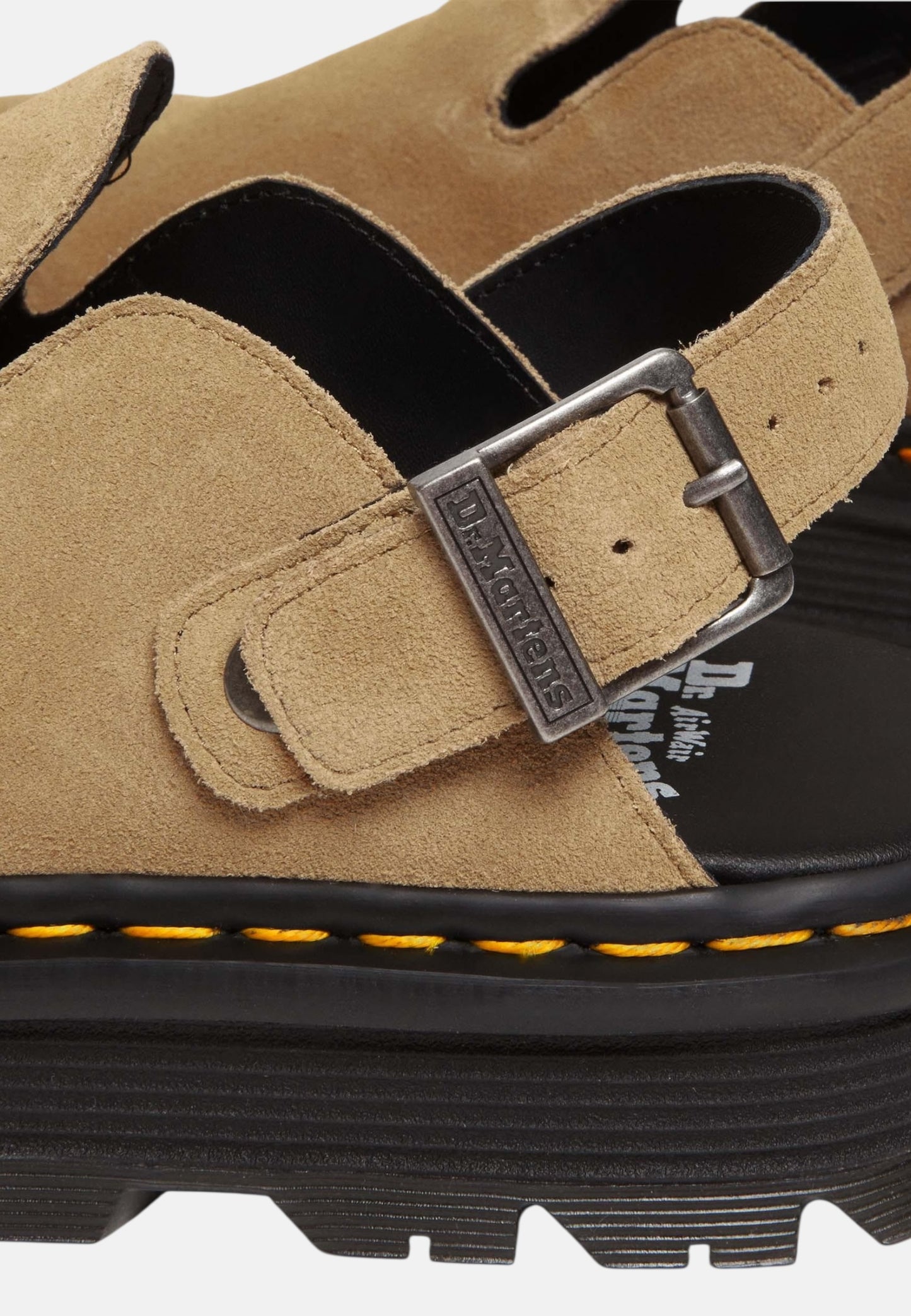 Mules  Donna Dr. Martens Con Fibbia Zebzag Mule Savannah Tan Eh Suede 31737