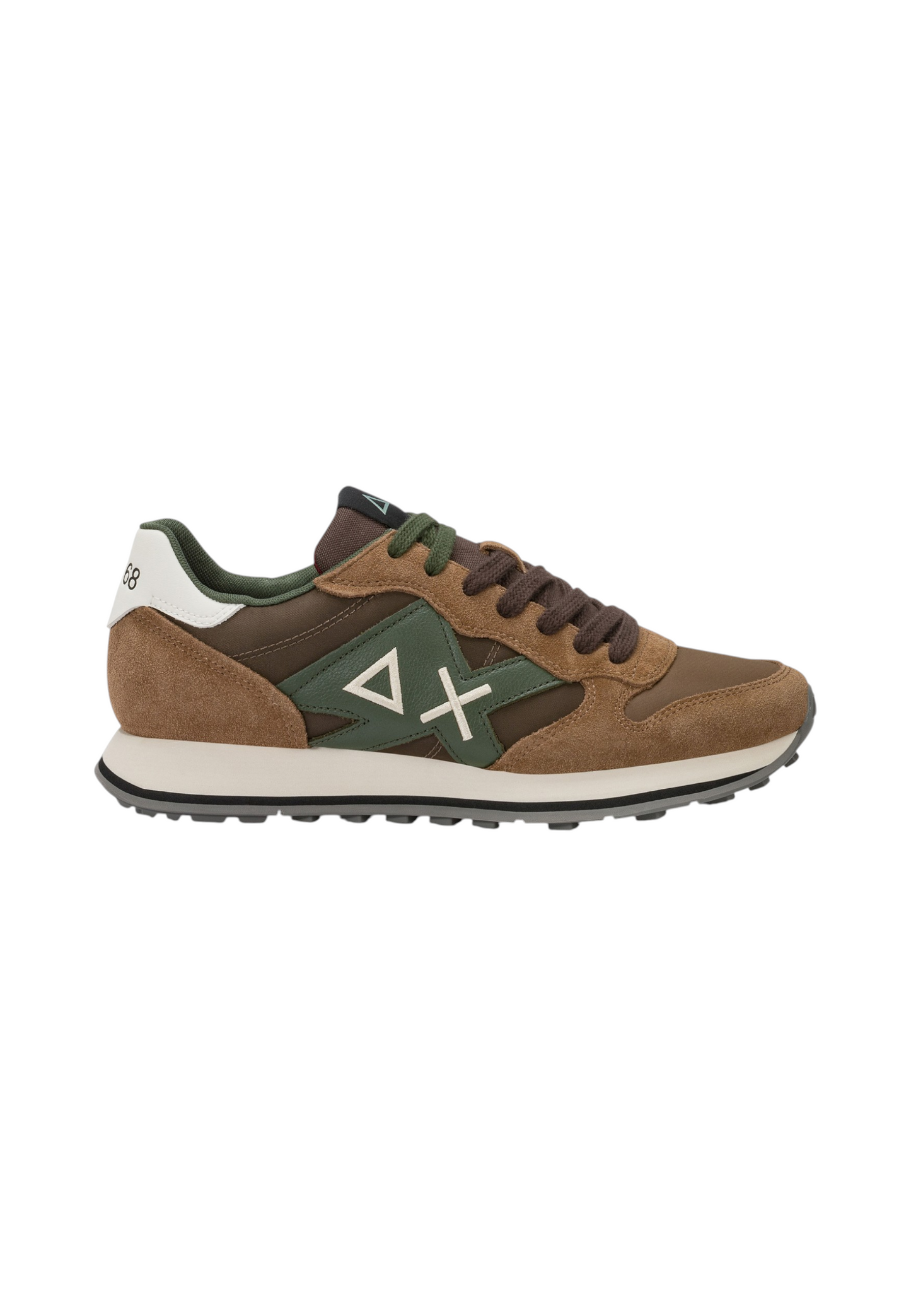 Sneakers Basse Uomo Sun68 Stile Running, Nylon E Suede, Maxi Logo, Bicolor Jaki 2.0 Bicolor Z46122
