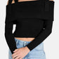 Maglia  Donna Guess  Off Shoulder Rib Terra W6RR13Z2YJ2