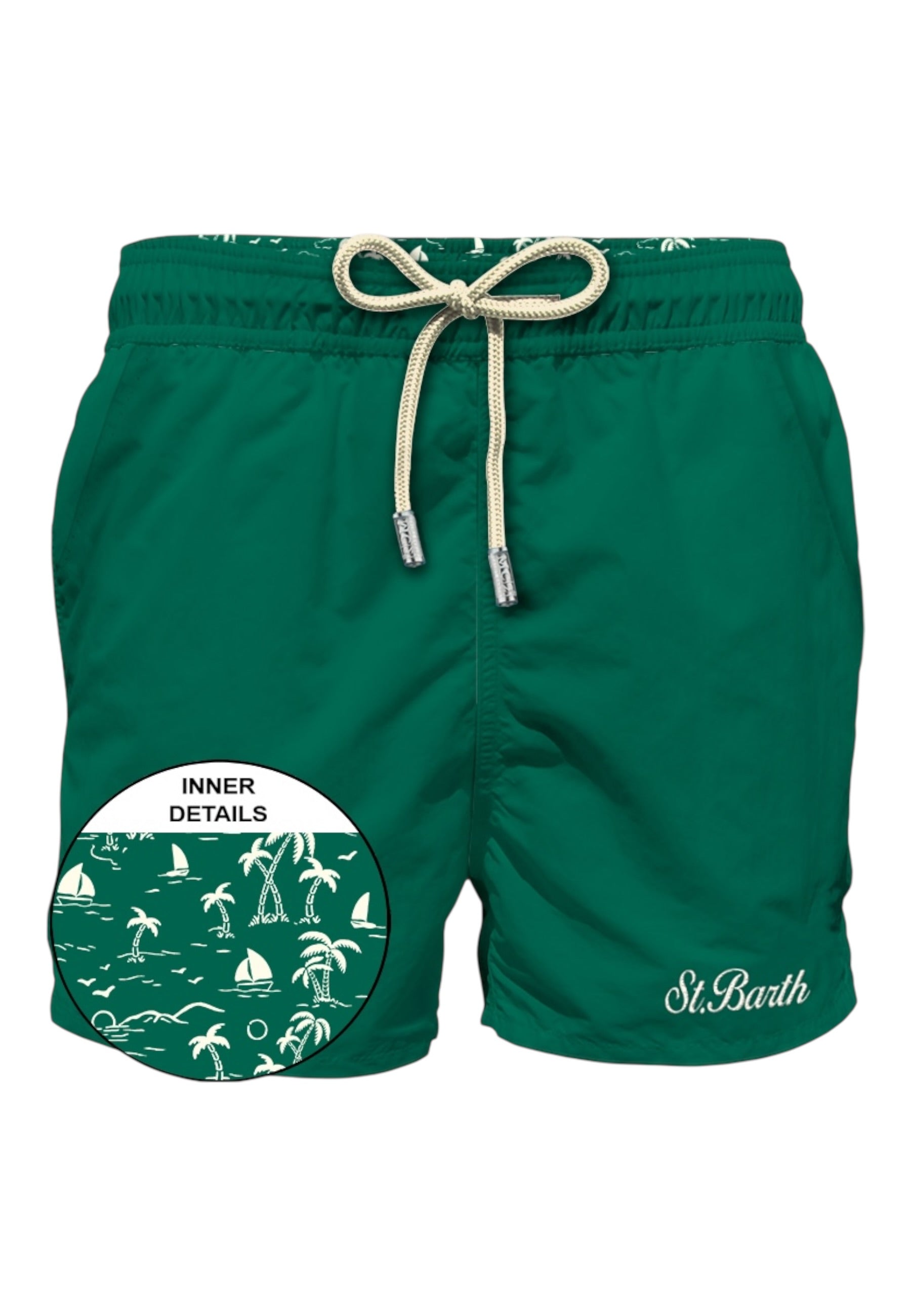 Costume da bagno Short Uomo Mc2 Saint Barth Fantasia Toile Con Tasca Posteriore Con Patta Patmos PATM001