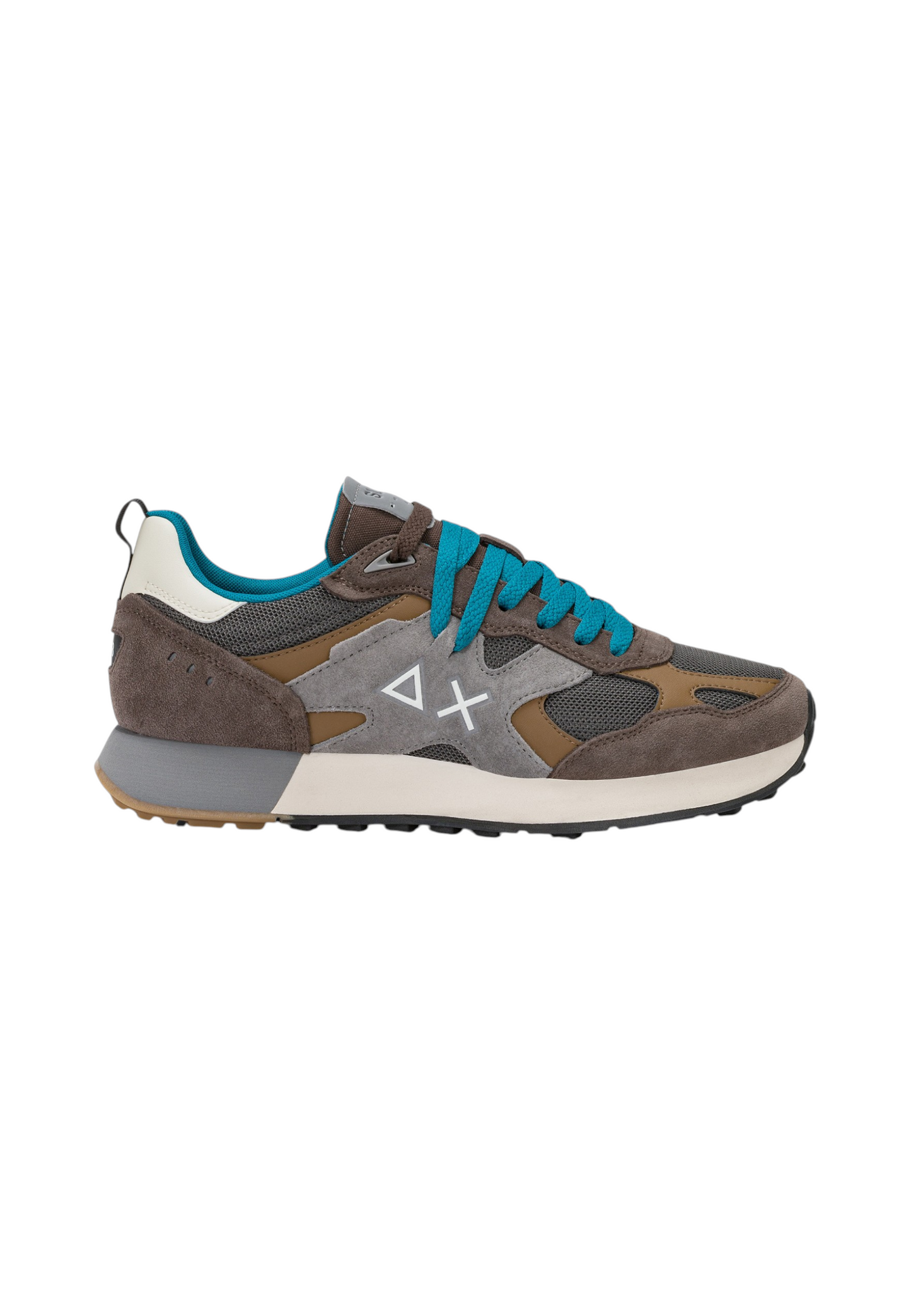 Sneakers Basse Uomo Sun68 Stile Running, Nylon E Suede, Maxi Logo, Outdoor Jaki Outdoor Z46124