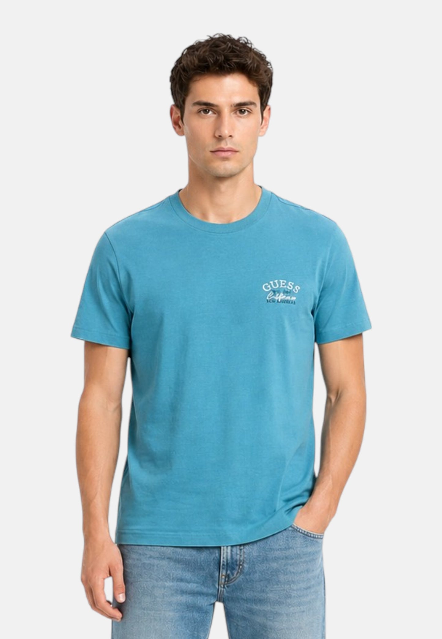 T-Shirt Manica Corta Uomo Guess  Lemon Circle M6GI19K3051