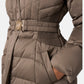 Piumino Corto Donna Guess Con Cappuccio, Vera piuma New Marina W6BL38W4087