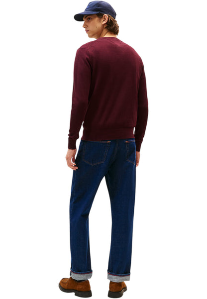 Maglione A Girocollo Uomo Tommy Hilfiger Organic Cotton Cashmere Pima MW0MW28046
