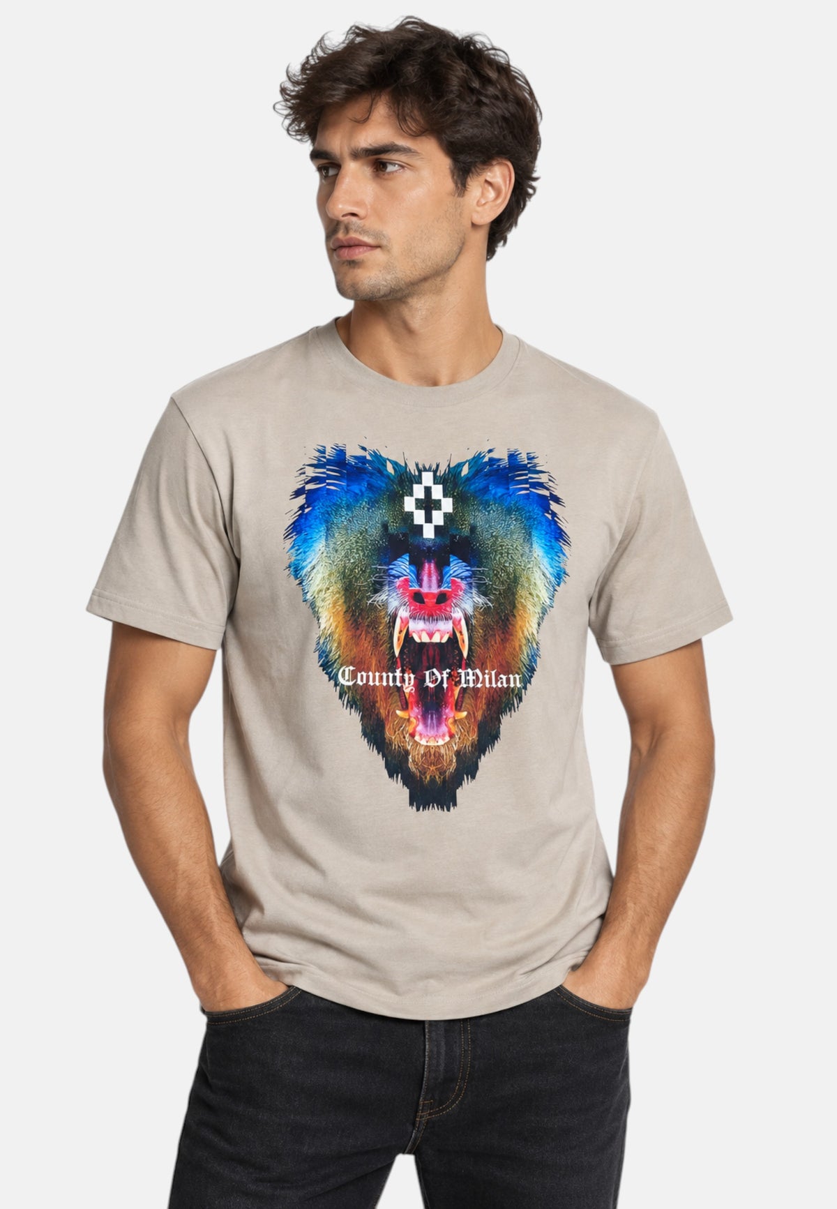 T-Shirt Manica Corta Uomo County Of Milan   F6CMMATH131
