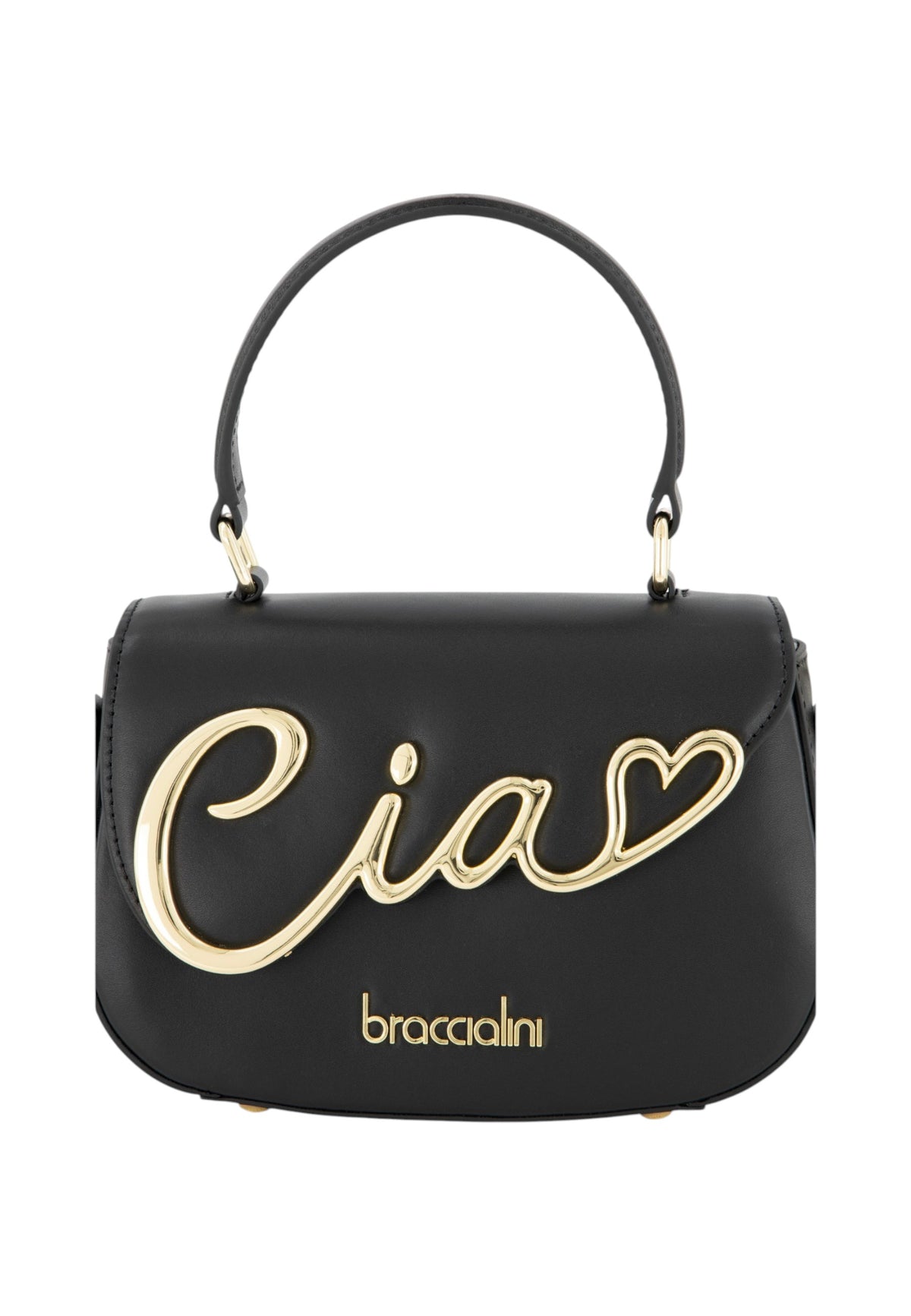 Borsa A Mano Donna Braccialini A Bauletto, Singolo con tracolla removibile e regolabile, Chiusura con clip, Due tasche interne, una con zip e una aperta, Accessorio Ciao in metallo, Dimensioni: 20 x 7.5 x 14 Cm Ciao B19340PP