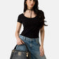 Borsa A Mano Donna Guess Girlfriend Satchel Karnilla Logo HWOS9901060