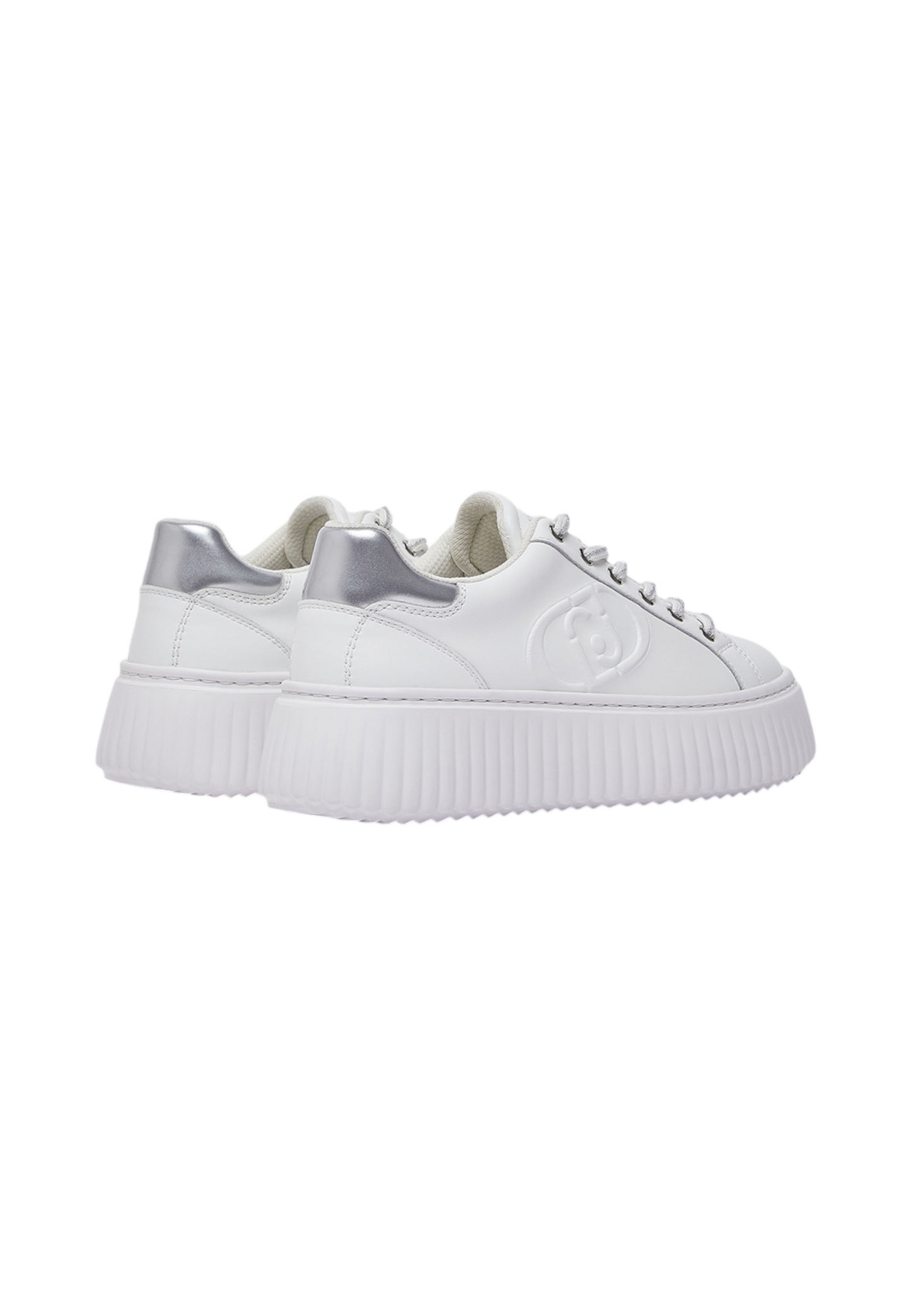 Sneakers Basse Donna Liu Jo In Pelle Con Platform E Logo In Rilievo Elodie 01 BF6059P0102