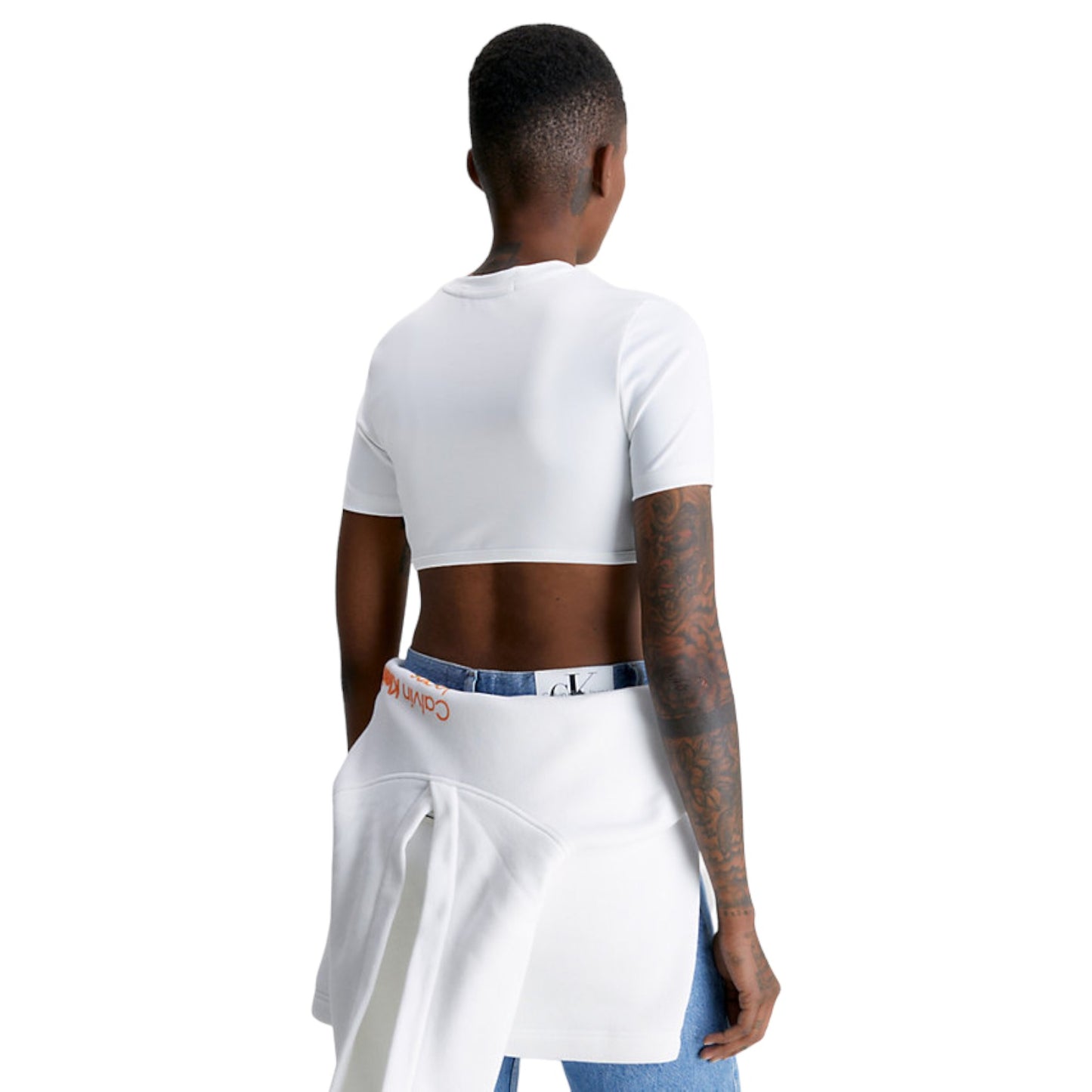 T-Shirt Manica Corta Donna Calvin klein Jeans Crop Underwire Seaming Bustier J20J221483