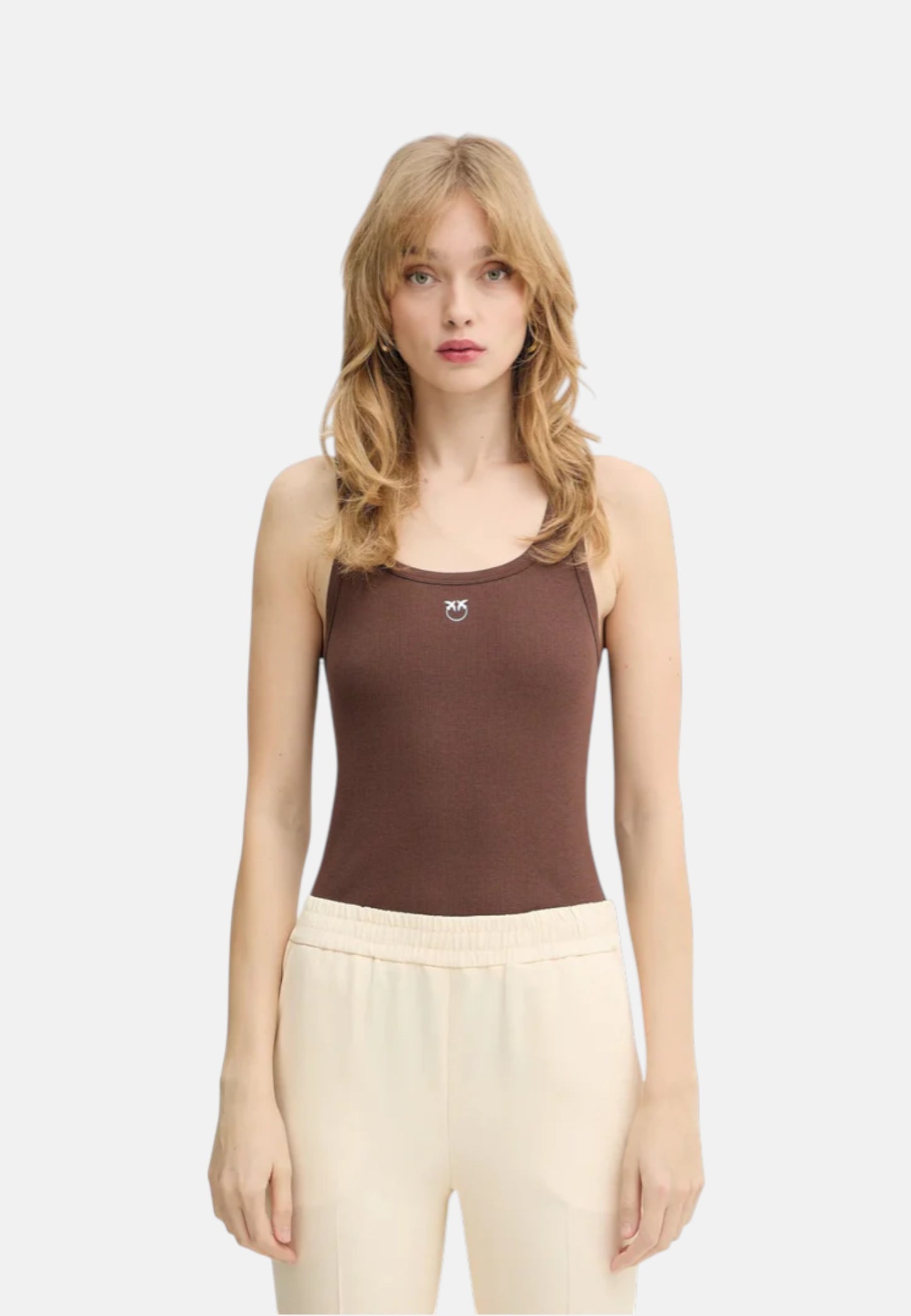 Canotta  Donna Pinko Con Applicazione Love Birds Calcolatore 100807A338
