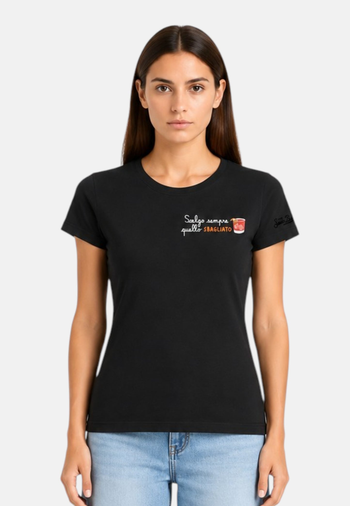 T-Shirt Manica Corta Donna Mc2 Saint Barth Quello Sbagliato Emb Esme ESE0001
