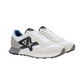 Sneakers Basse Uomo Sun68 Stile Running, Nylon E Suede, Maxi Logo Ricamato, Dettagli A Contrasto Jaki 2.0 Solid Z46121