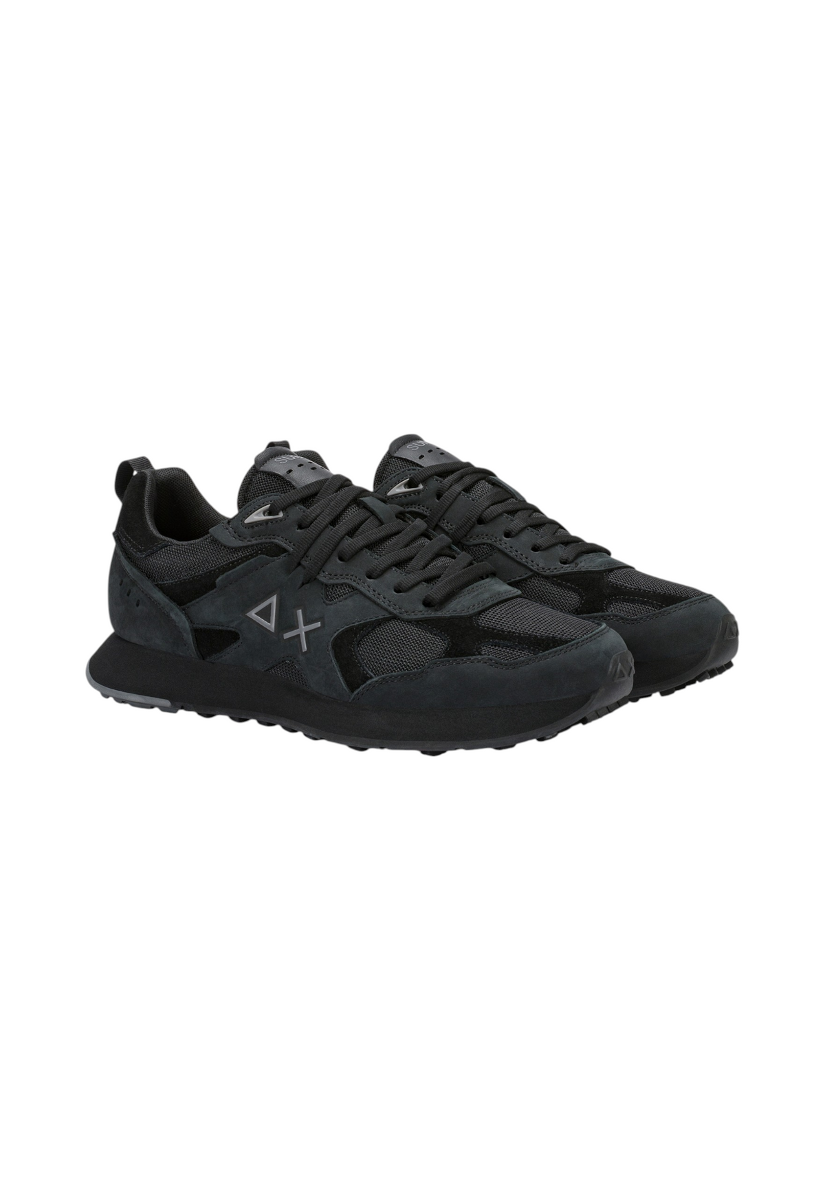 Sneakers Basse Uomo Sun68 Stile Running, Nubuck E Mesh, Maxi Logo Jaki 2.0 Nubuck Z46127