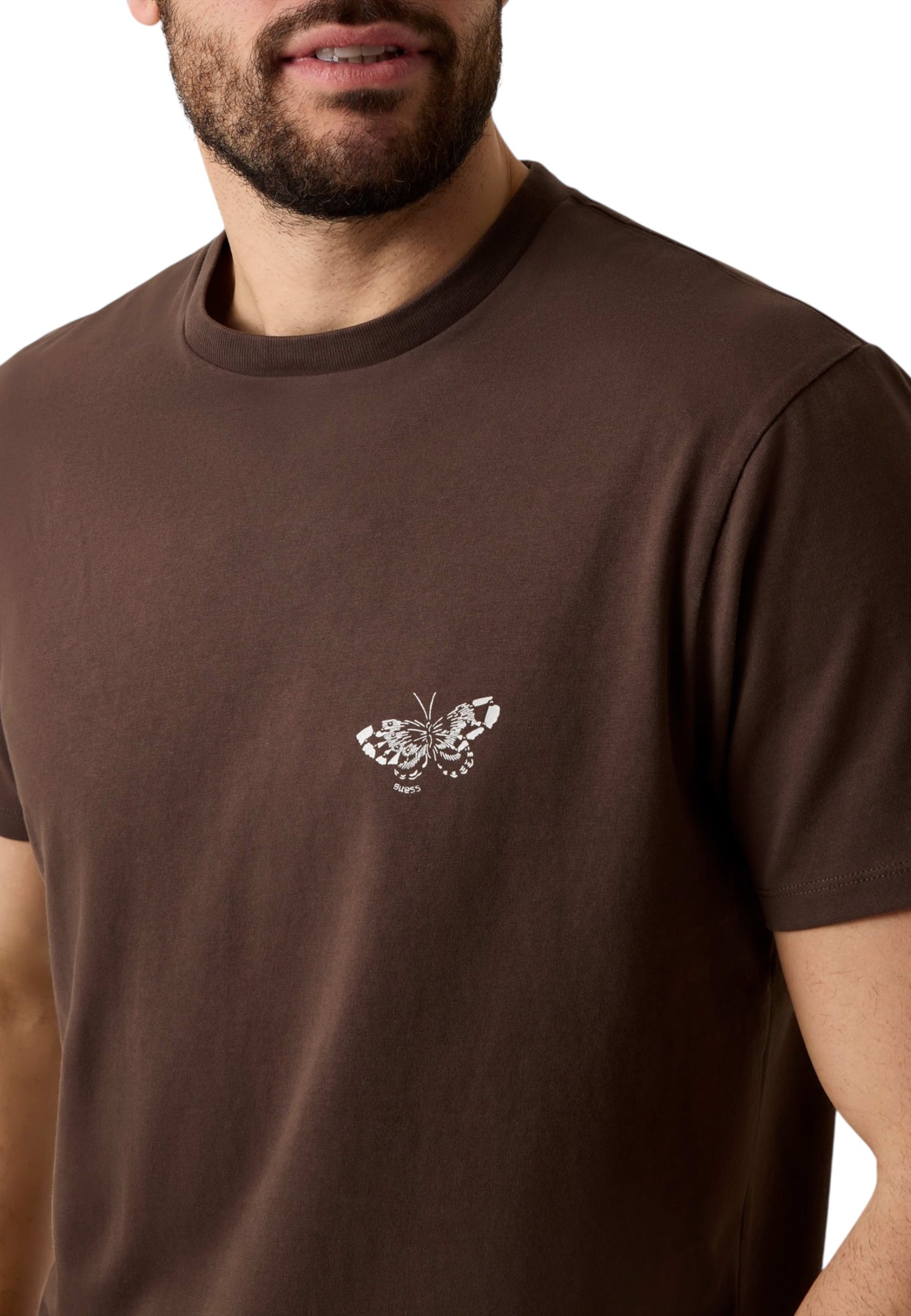 T-Shirt Manica Corta Uomo Guess  Paradise Butterfly M6GI35K3316