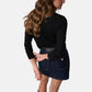 Maglione Collo Alto Donna Guess Logo ricamato Gj W6BR03Z1246