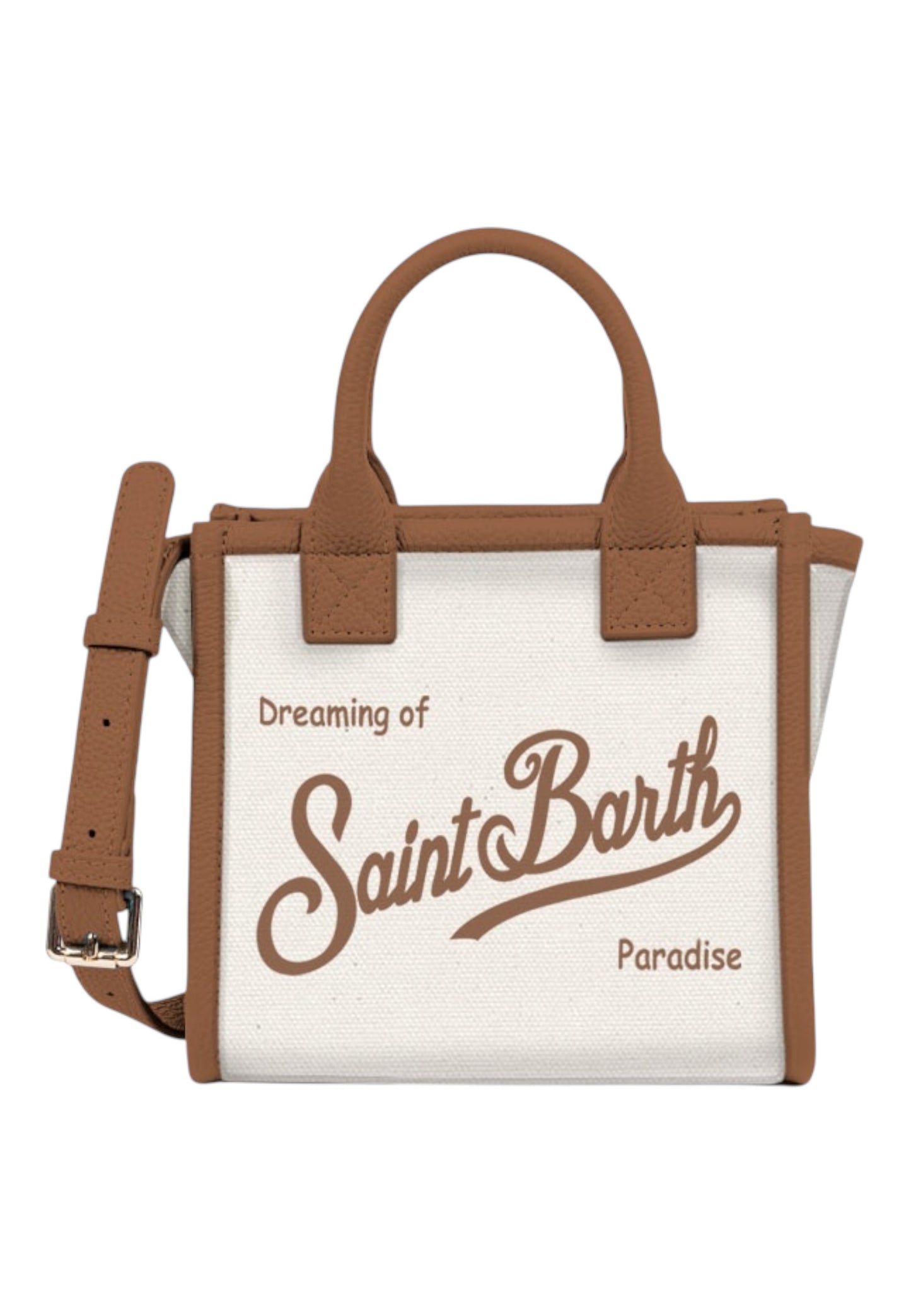 Borsa A Mano Donna Mc2 Saint Barth Canvas Grain Leather Vanity Bag Mini VANMI001