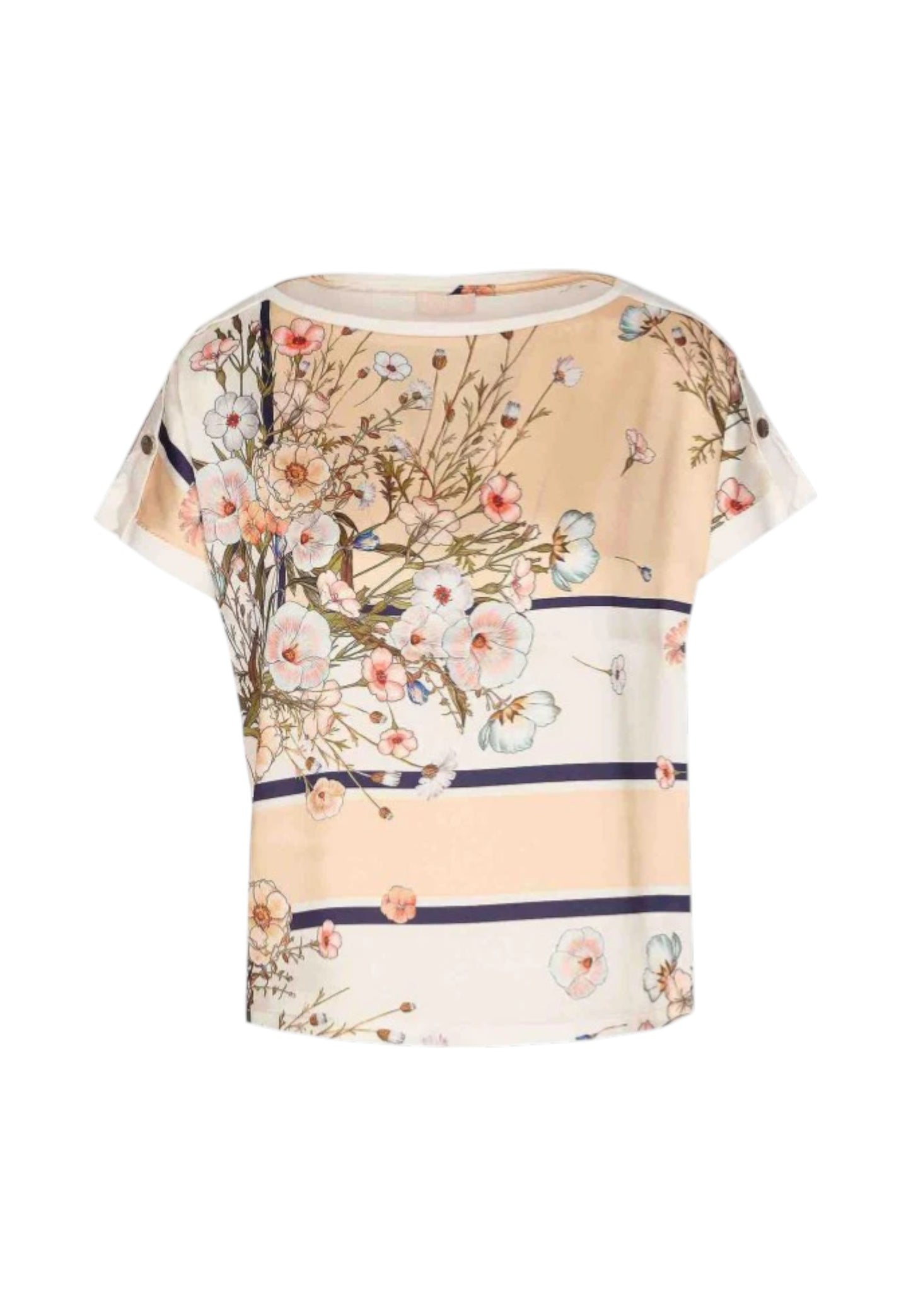 T-Shirt Manica Corta Donna Liu Jo Foulard Blooming  WA6437J6308