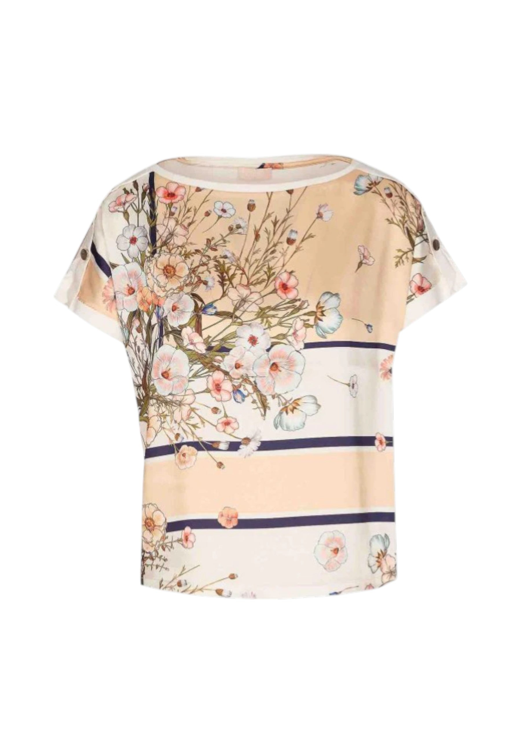 T-Shirt Manica Corta Donna Liu Jo Foulard Blooming  WA6437J6308
