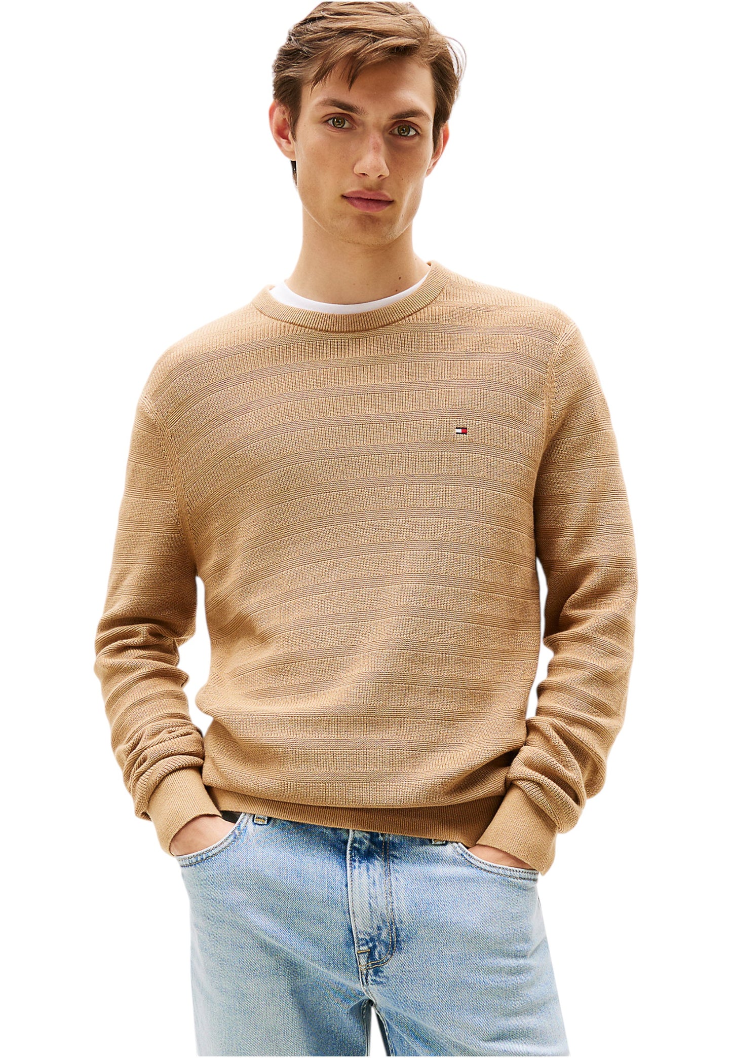 Maglione A Girocollo Uomo Tommy Hilfiger  Stripe Structure MW0MW39535
