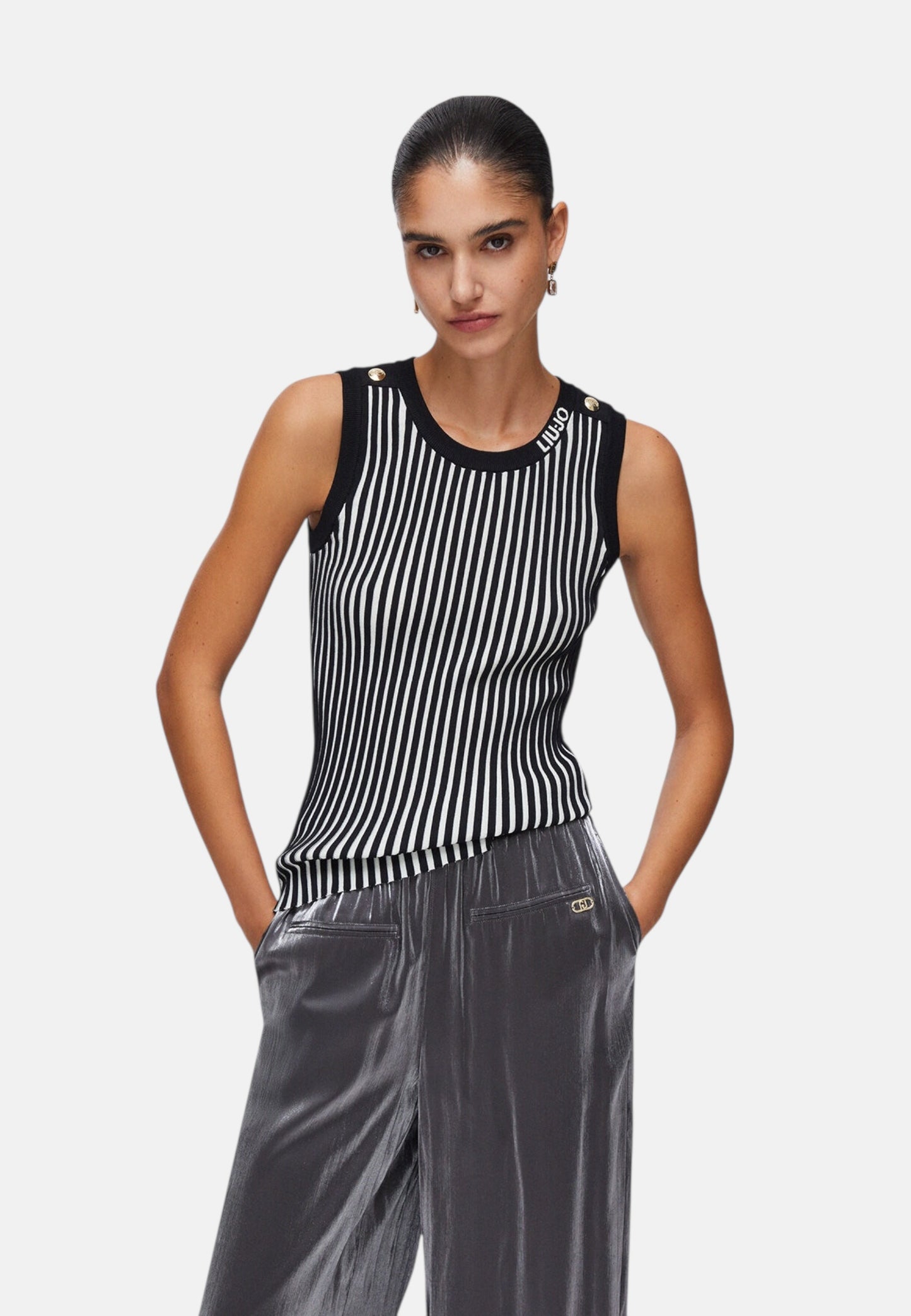 Top  Donna Liu Jo In Maglia Eco Line TA6064MS55N