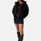Piumino Corto Donna Guess Cropped, Imbottito, Con Cappuccio Gj W6BL25W3788