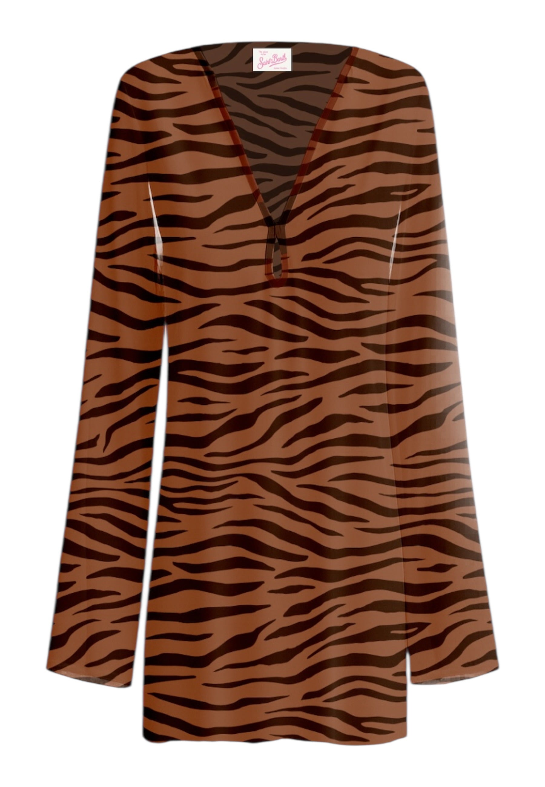 Vestito Corto Donna Mc2 Saint Barth Georgette Zebra Color Gretah GTA0001