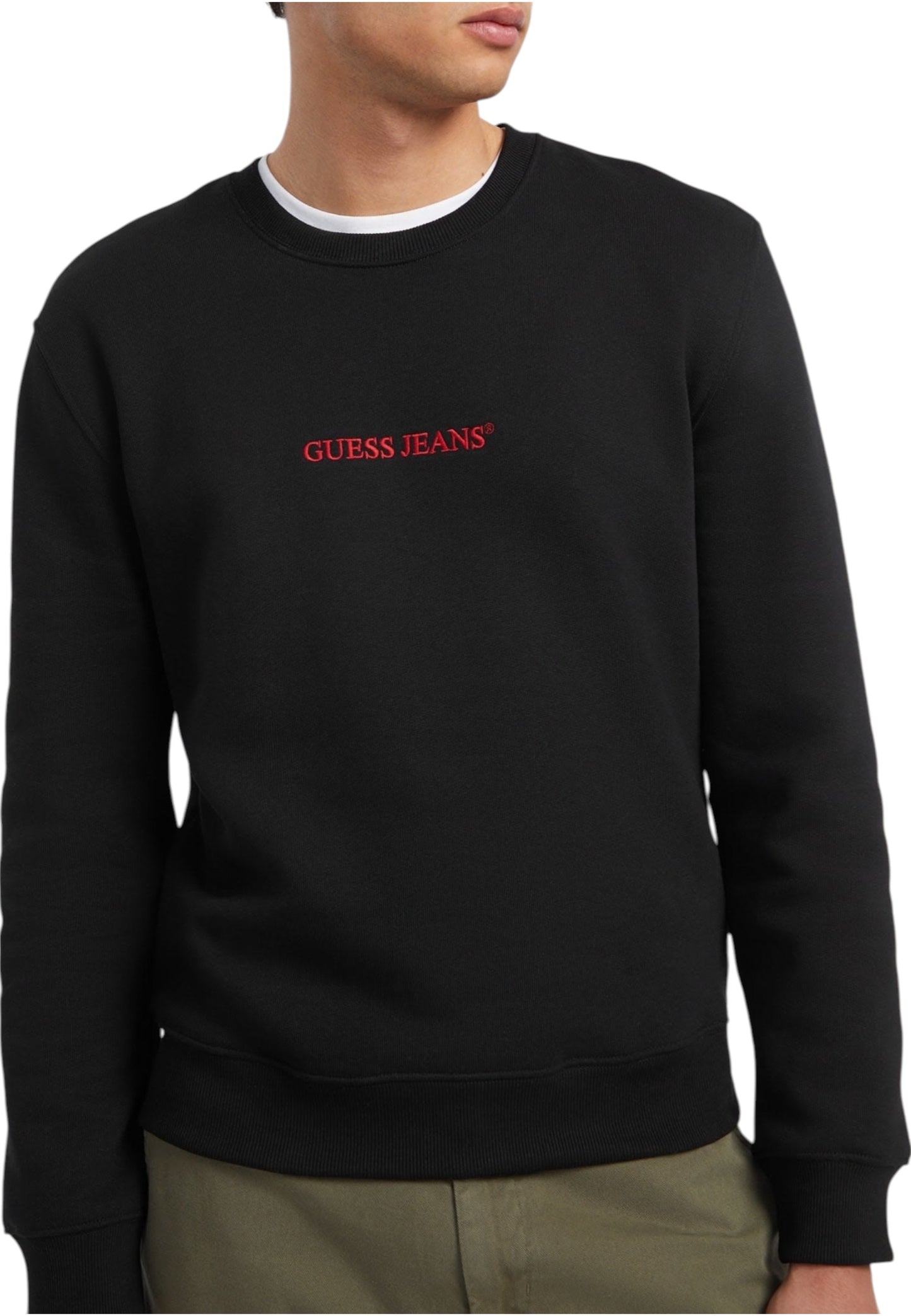 Felpa A Girocollo Uomo Guess  Gj Slim Logo Emb M4YQ19K9V31