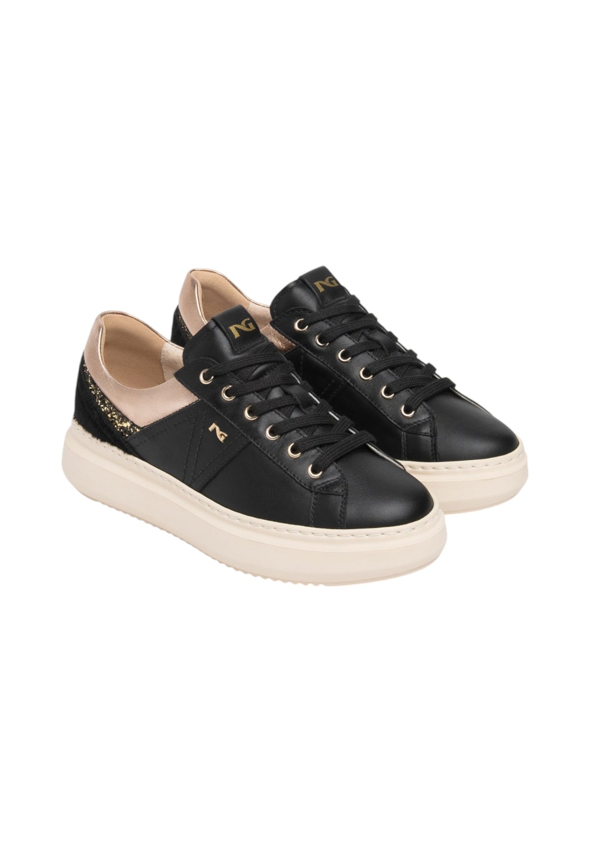 Sneakers  Donna Nero Giardini  Guanto T.Patty T.Glitter Gr.Top Sab Lunare I617430D