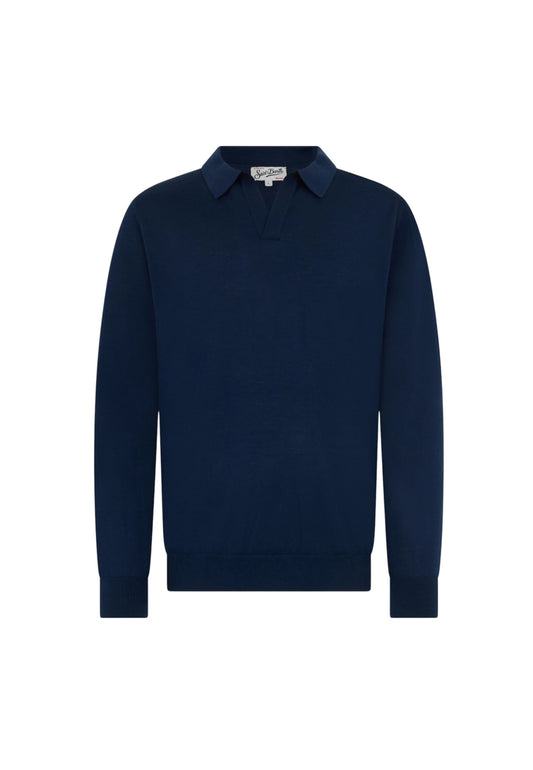 Maglione Scollo A V Uomo Mc2 Saint Barth  Covent Merino COV0005