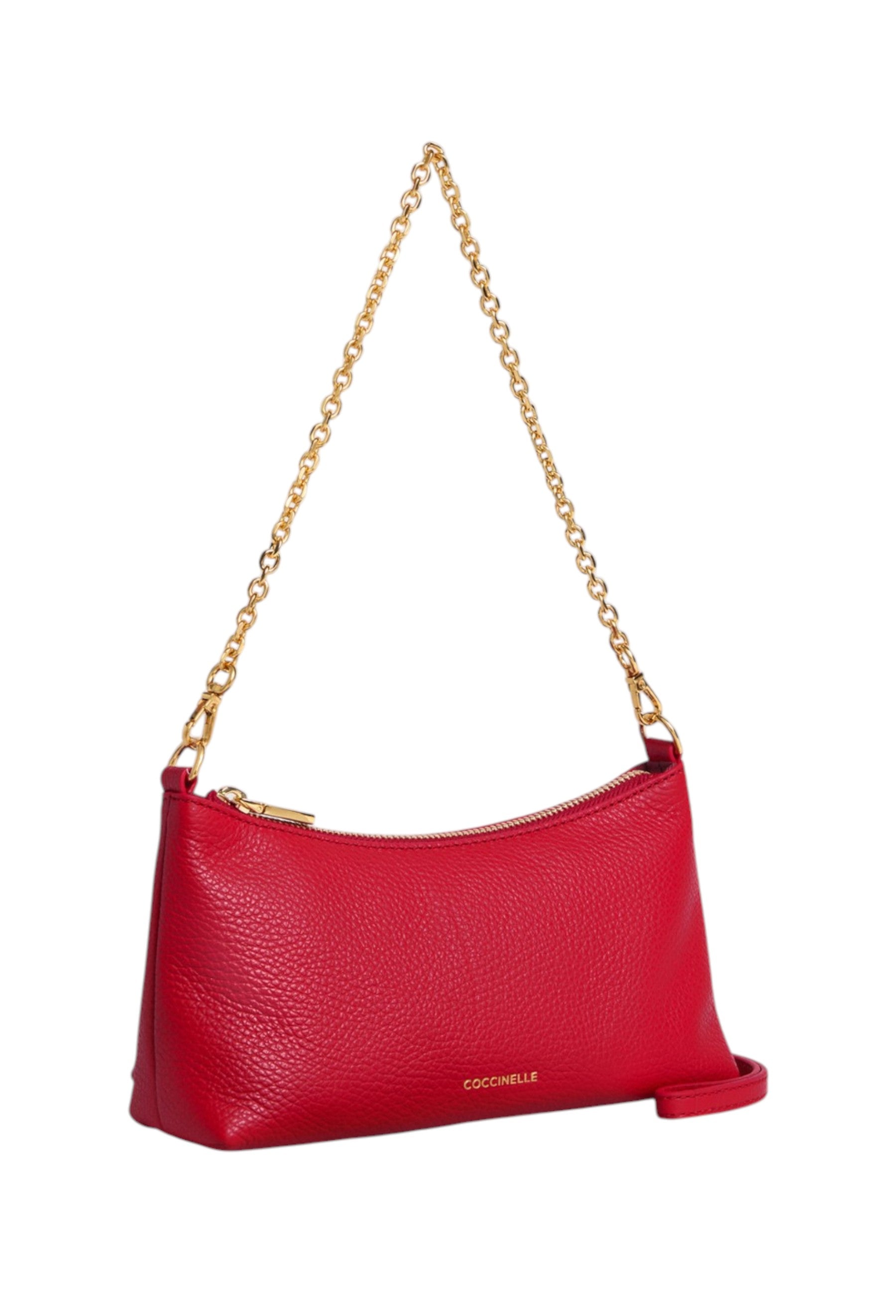 Borsa A Spalla Donna Coccinelle In Pelle Martellata Coccinelle Aura Mini E5QH0550101