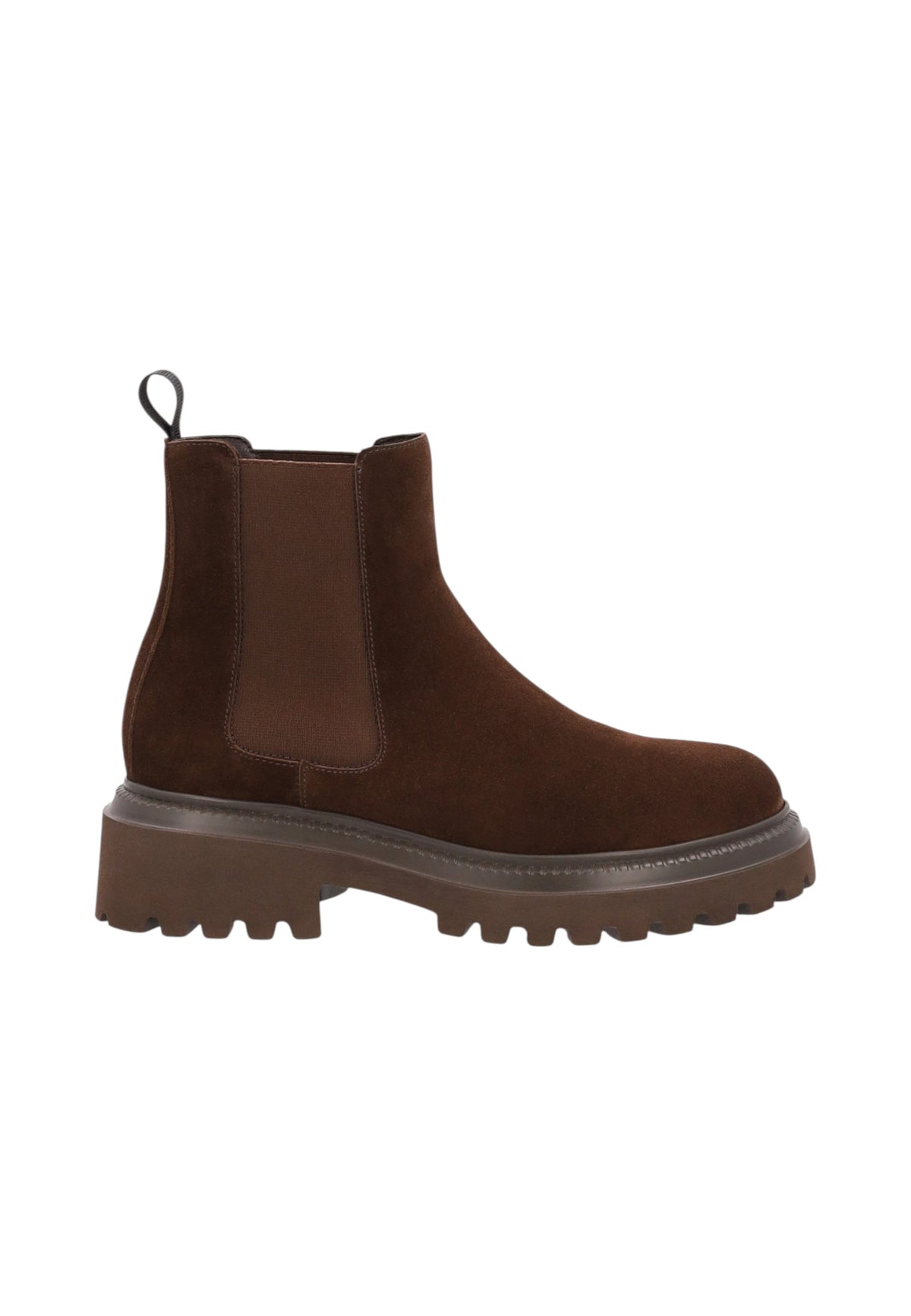 Stivaletti Chelsea Uomo Frau Pelle scamosciata, Suola chunky carrarmato, Sottopiede fisso, Suola leggera, Made in Italy Softy A78C3