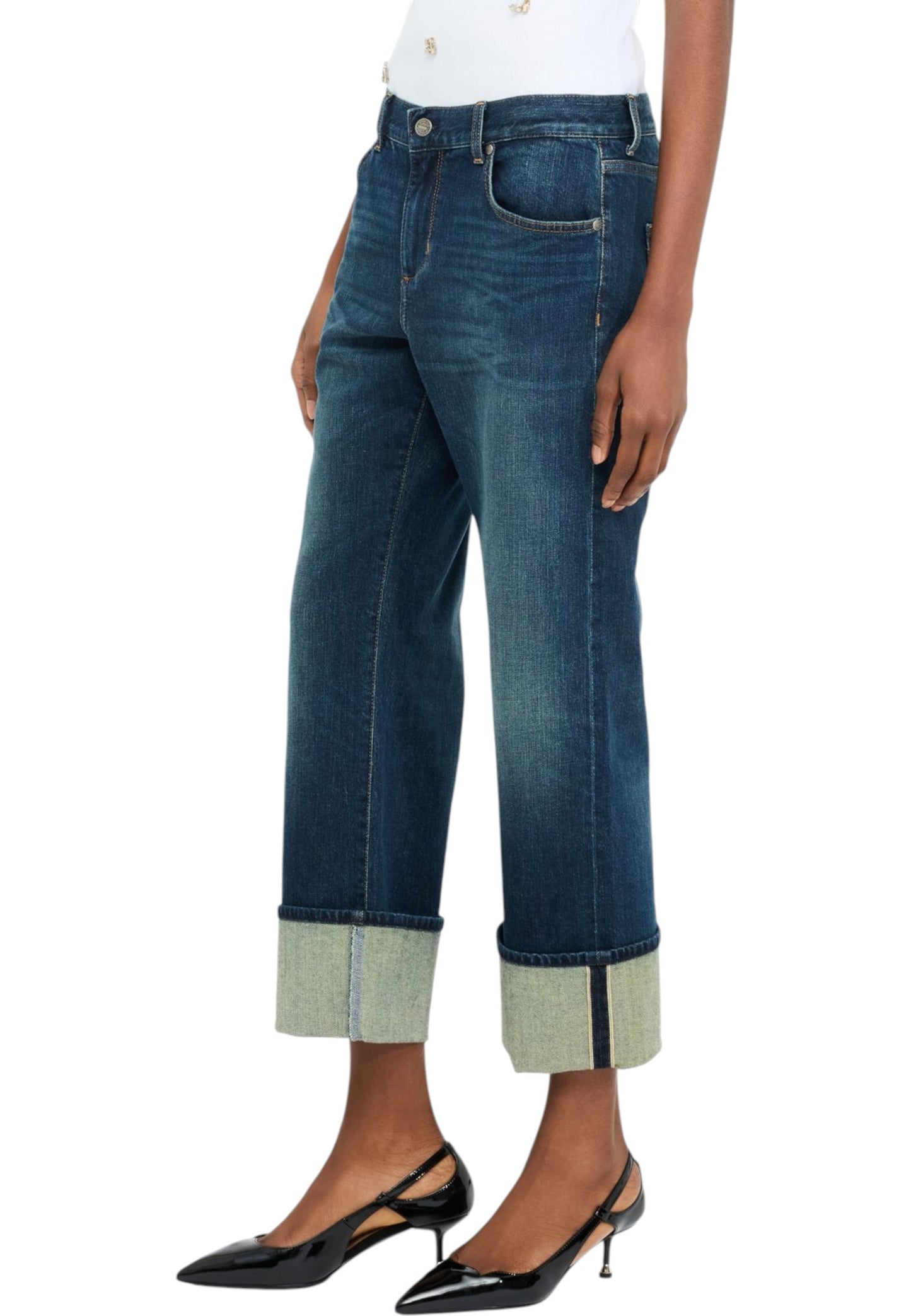 Jeans Straight Fit Donna Liu Jo Vita Bassa Authentic UF5175DS074