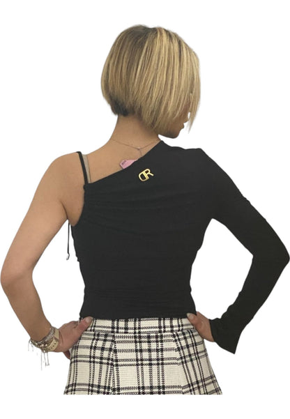 T-Shirt Manica lunga Donna Denny Rose Spalla Scoperta  211DD60007