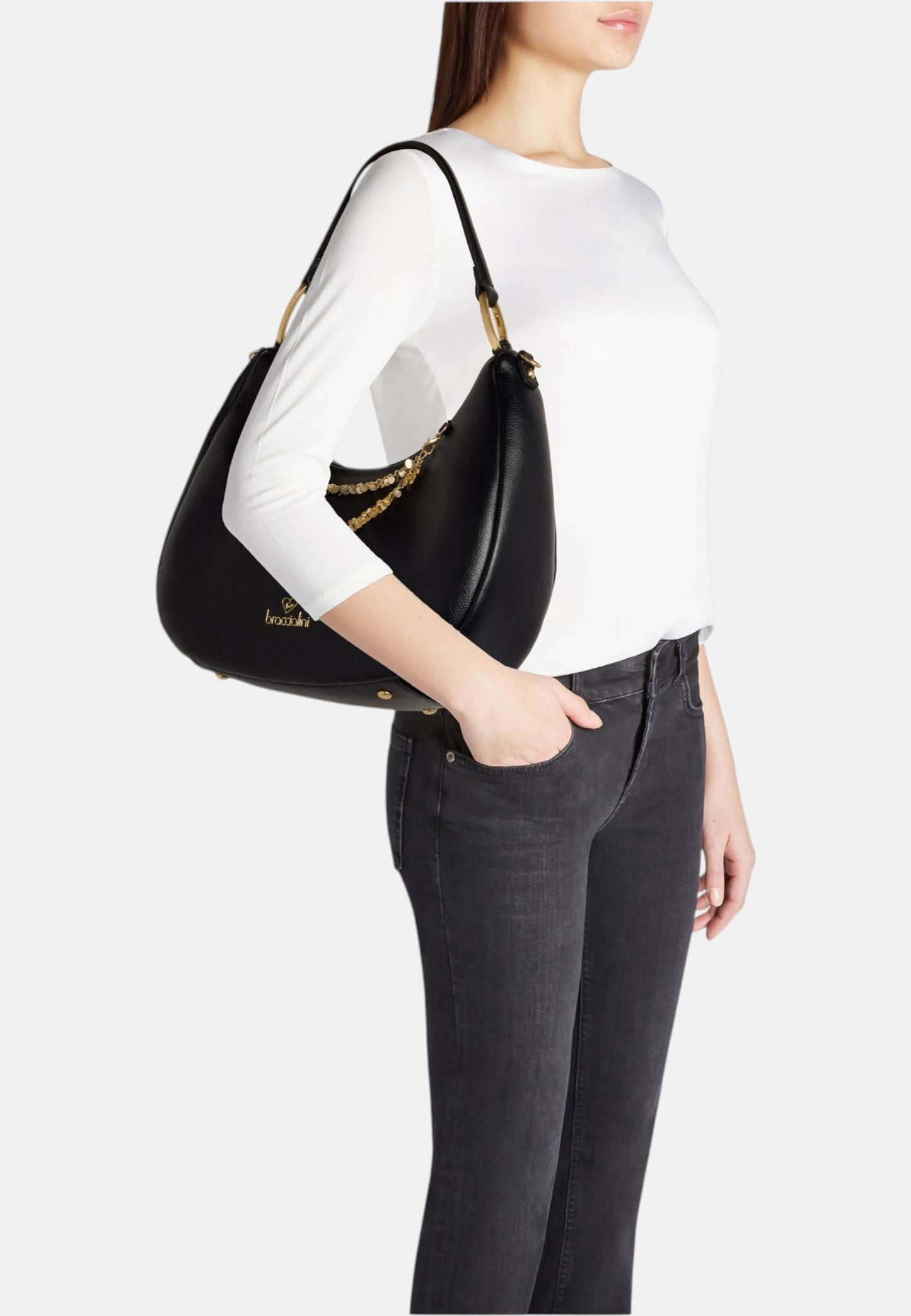 Borsa A Spalla Donna Braccialini Hobo Amy B18813YY