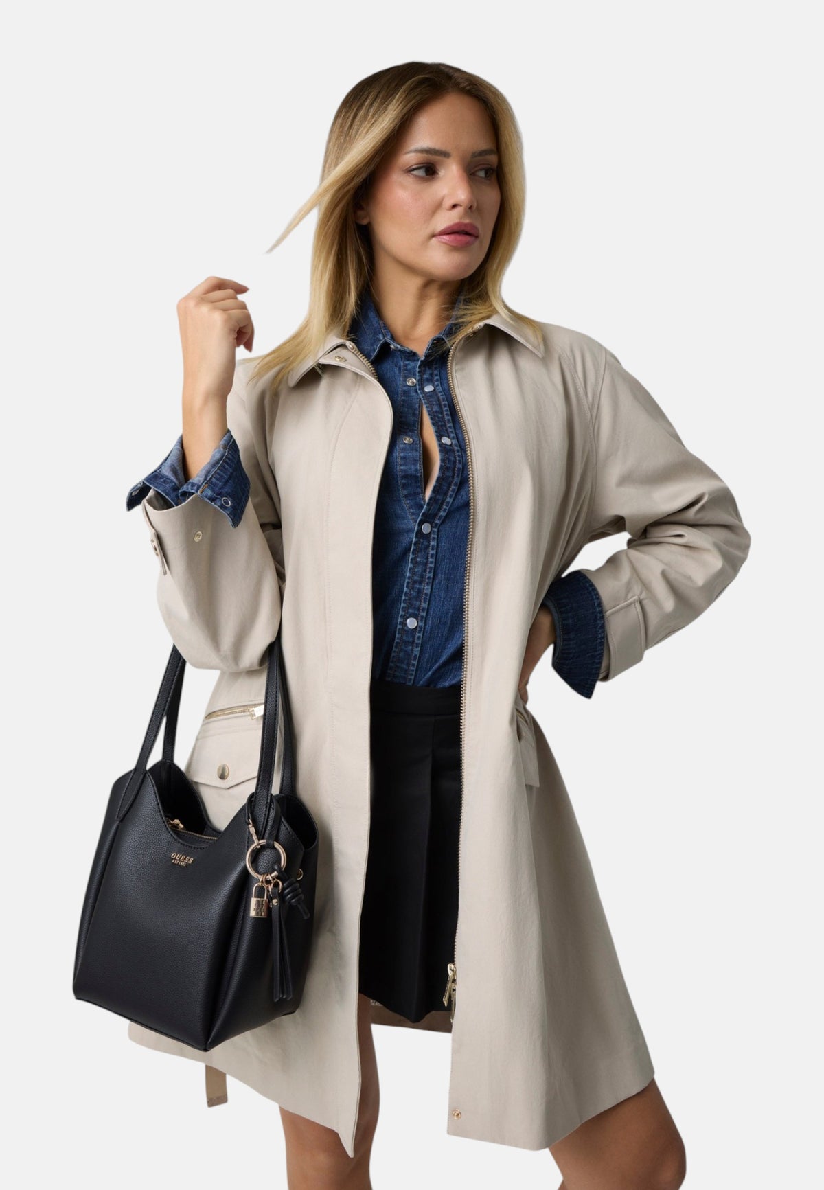 Borsa A Spalla Donna Guess Bucket Melody HWBG9735030