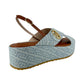 Sandali Platform Donna Liu Jo In Denim Monogram Flo 03 SA6141TX523