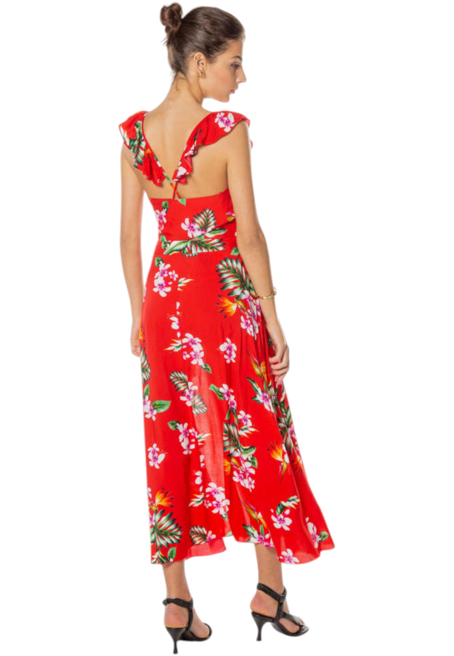 Gonna Lunga Donna Guess Flower Combo  E1GD03WO05M