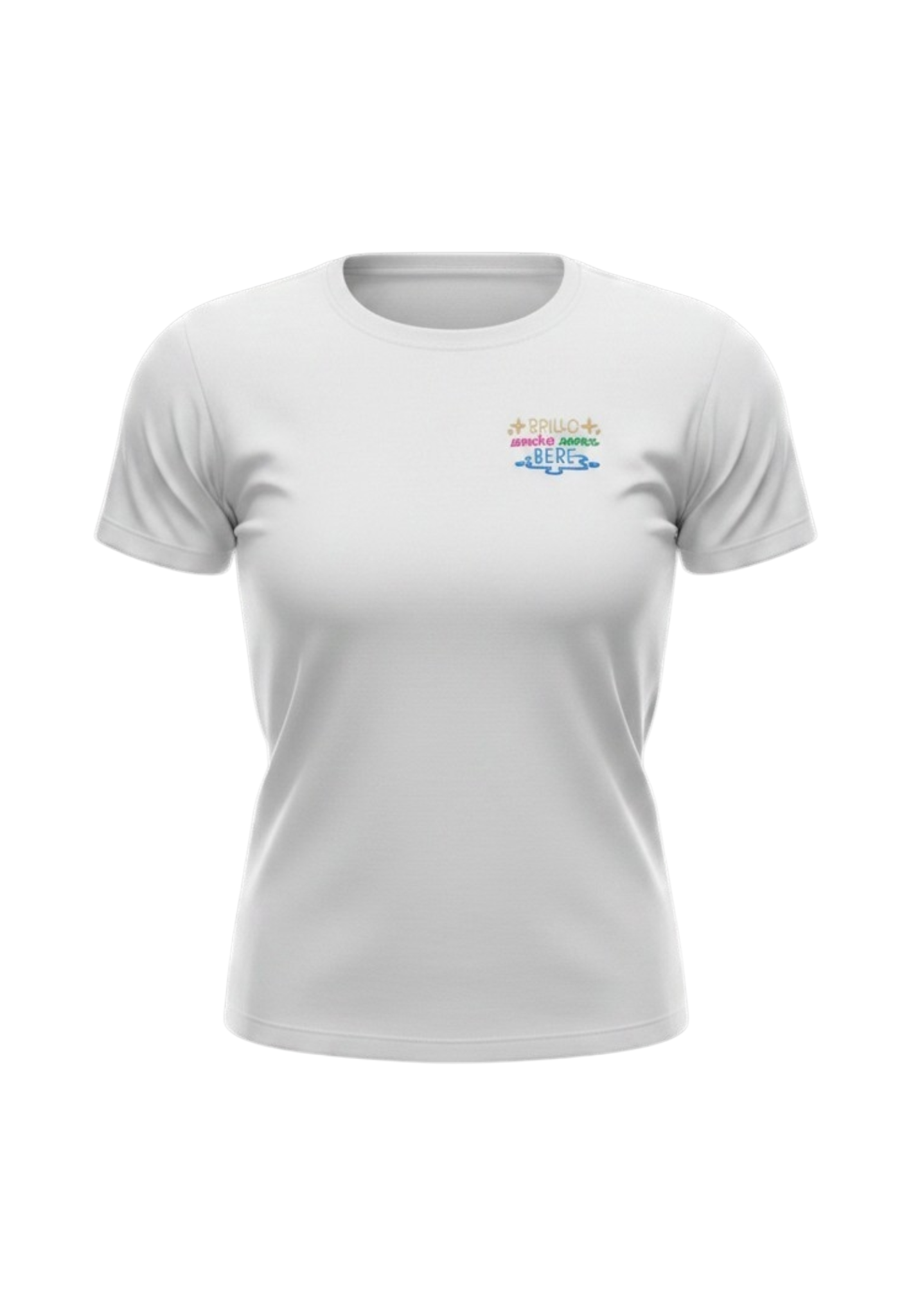 T-Shirt Manica Corta Donna Mc2 Saint Barth Brillo Senza Bere Emb Emilie EMI0001