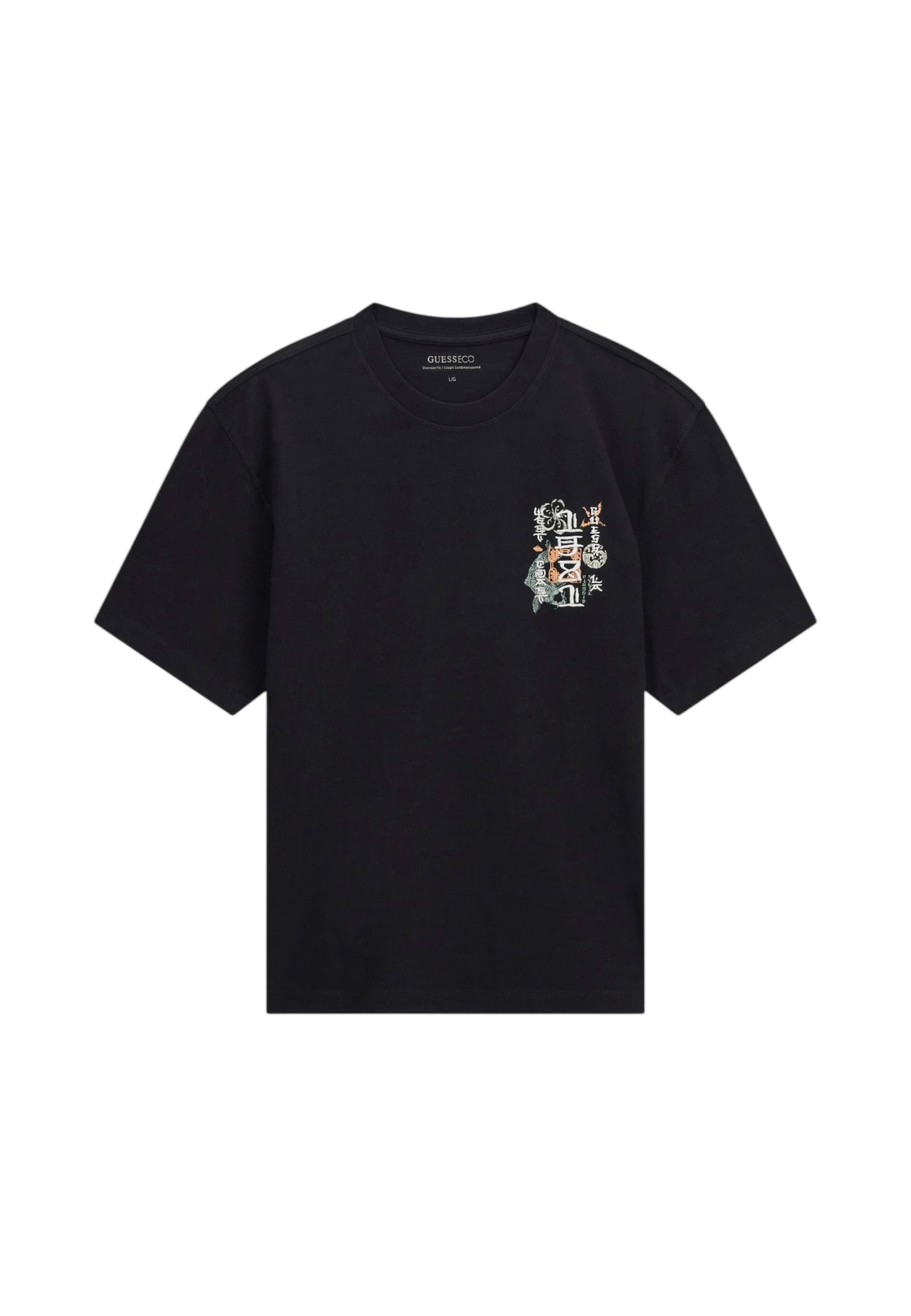 T-Shirt Manica Corta Uomo Guess  Japan Signs Oversize M6GI13K2995