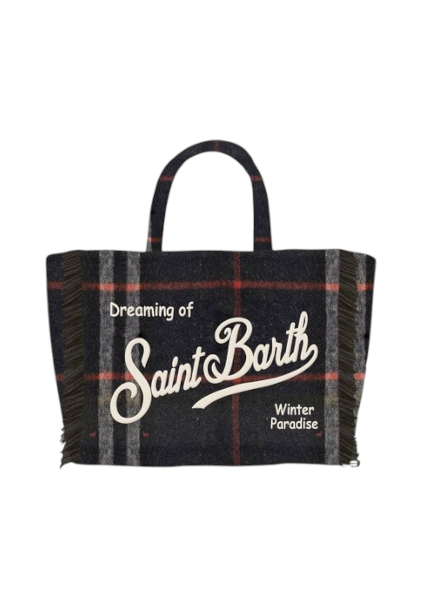 Borsa A Mano Donna Mc2 Saint Barth Tartan Big Embroidery Colette Wool COL0029