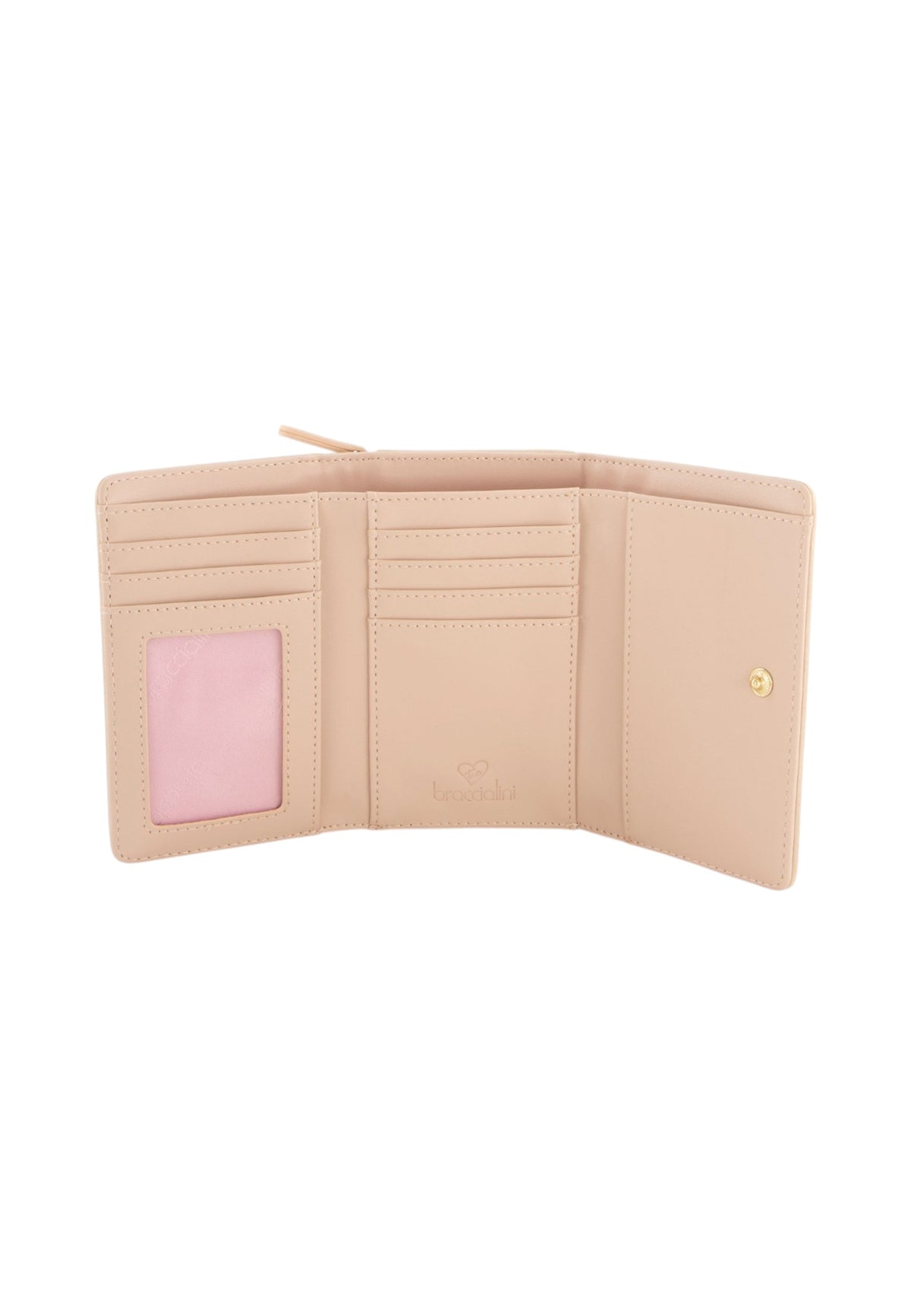 Portafoglio Con Zip Donna Braccialini Piccolo, Chiusura con zip, Stampa Cartoline dedicata a Napoli, Dimensioni: 14 x 3.5 x 10 Cm Cartoline Napoli B19171CA