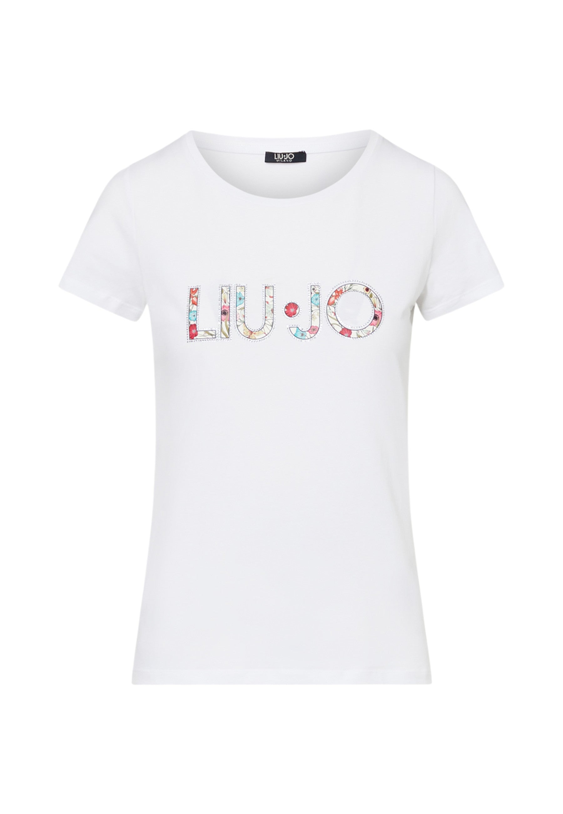 T-Shirt Manica Corta Donna Liu Jo Flowers Eco Line VA6169JS003