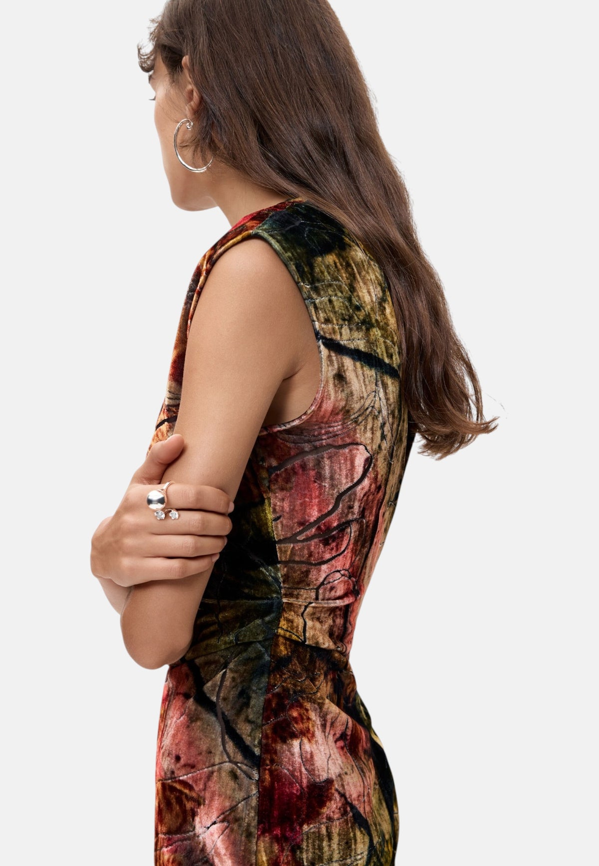 Vestito Midi Donna Desigual  Vest Orchid Velvet Lacroix 26WWVW25