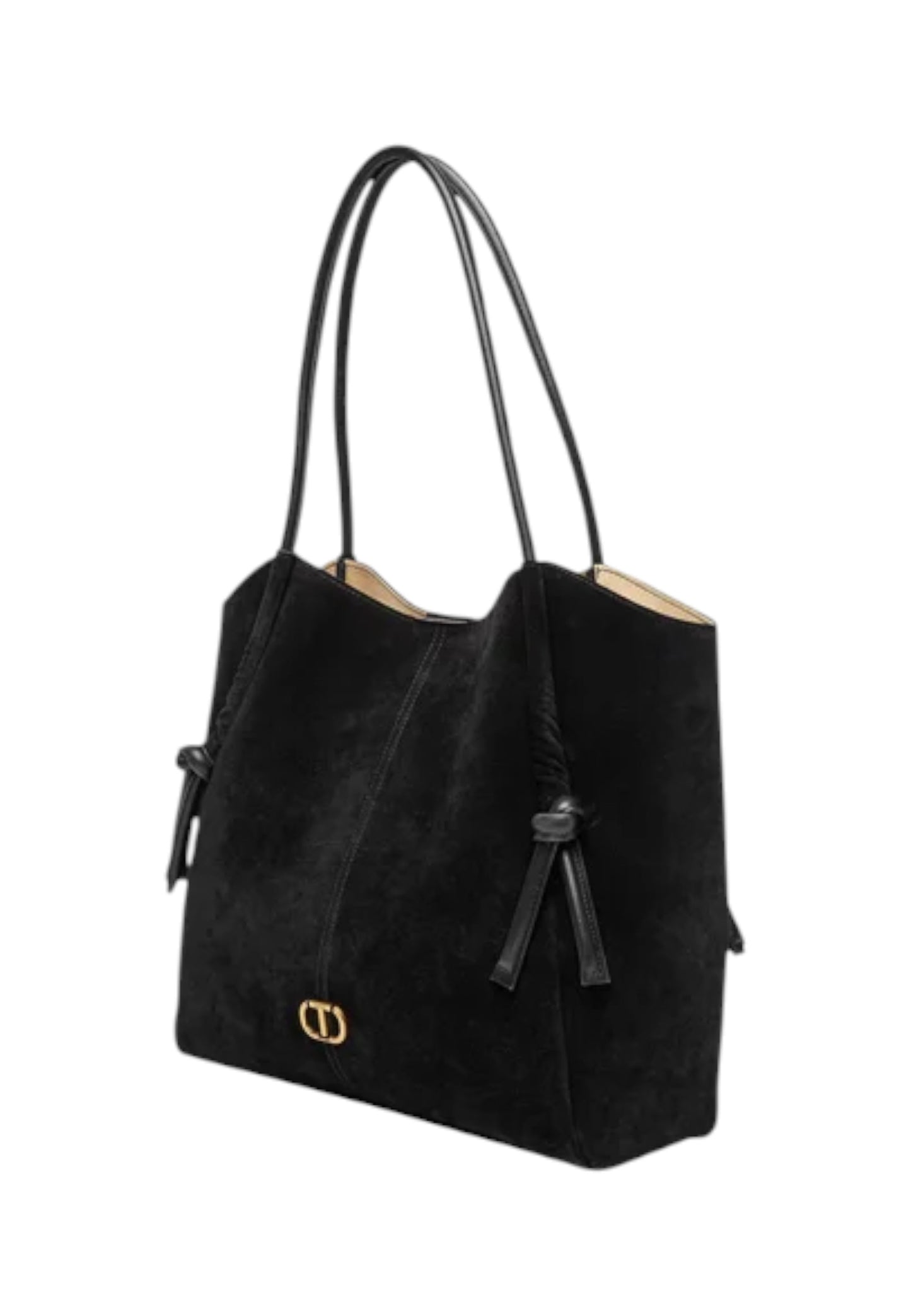 Borsa A Spalla Donna Twinset Tote In Pelle Grande Doppio Manico Con Nodo  252TD8350