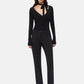 Pantaloni Slim Fit Donna Pinko Vestibilit� slim, fondo leggermente svasato, piega centrale davanti e dietro, cr�pe bistretch, cintura alta effetto baschina, chiusura con zip nascosta e bottone logato Protea 107415A3DA
