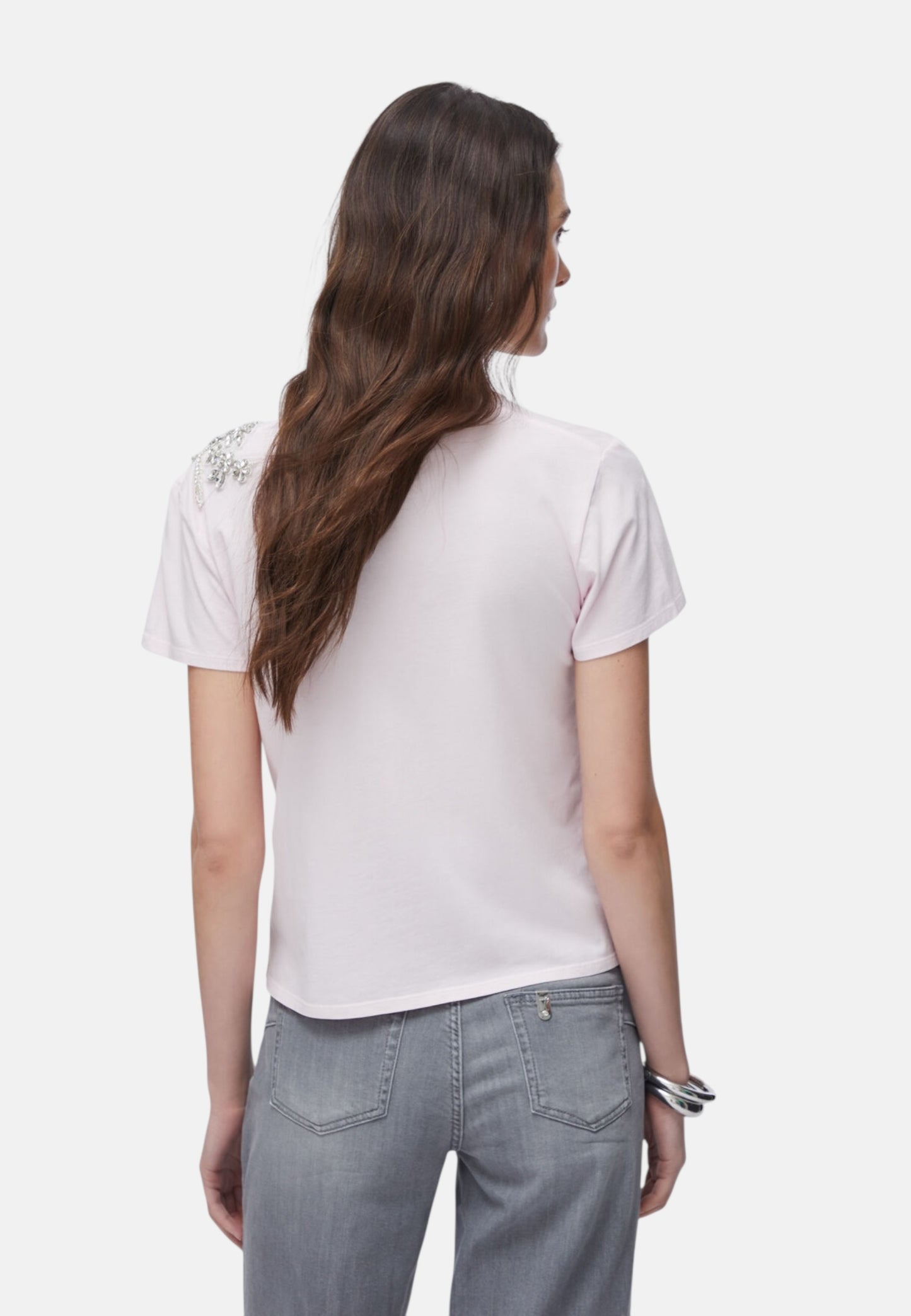 T-Shirt Manica Corta Donna Liu Jo Con Patch  CA6010J3868