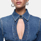 Camicia Manica lunga Donna Liu Jo In Denim Con Stringhe Liu Jo feat ELODIE UA6507D0399