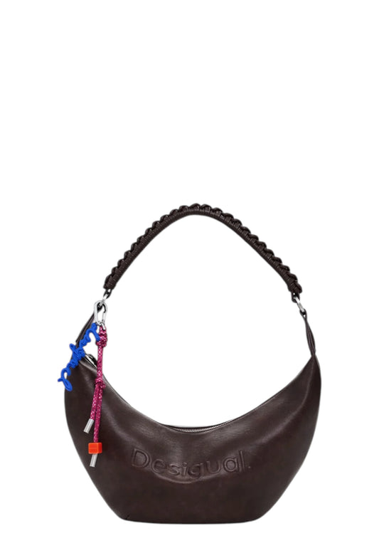 Borsa A Tracolla Donna Desigual  Half Logo Zante Choco 25WAXPAX